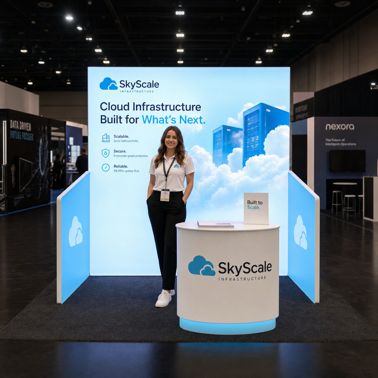 10x10 LED Display Booth for RSNA in Chicago - LED exhibit thumbnail
