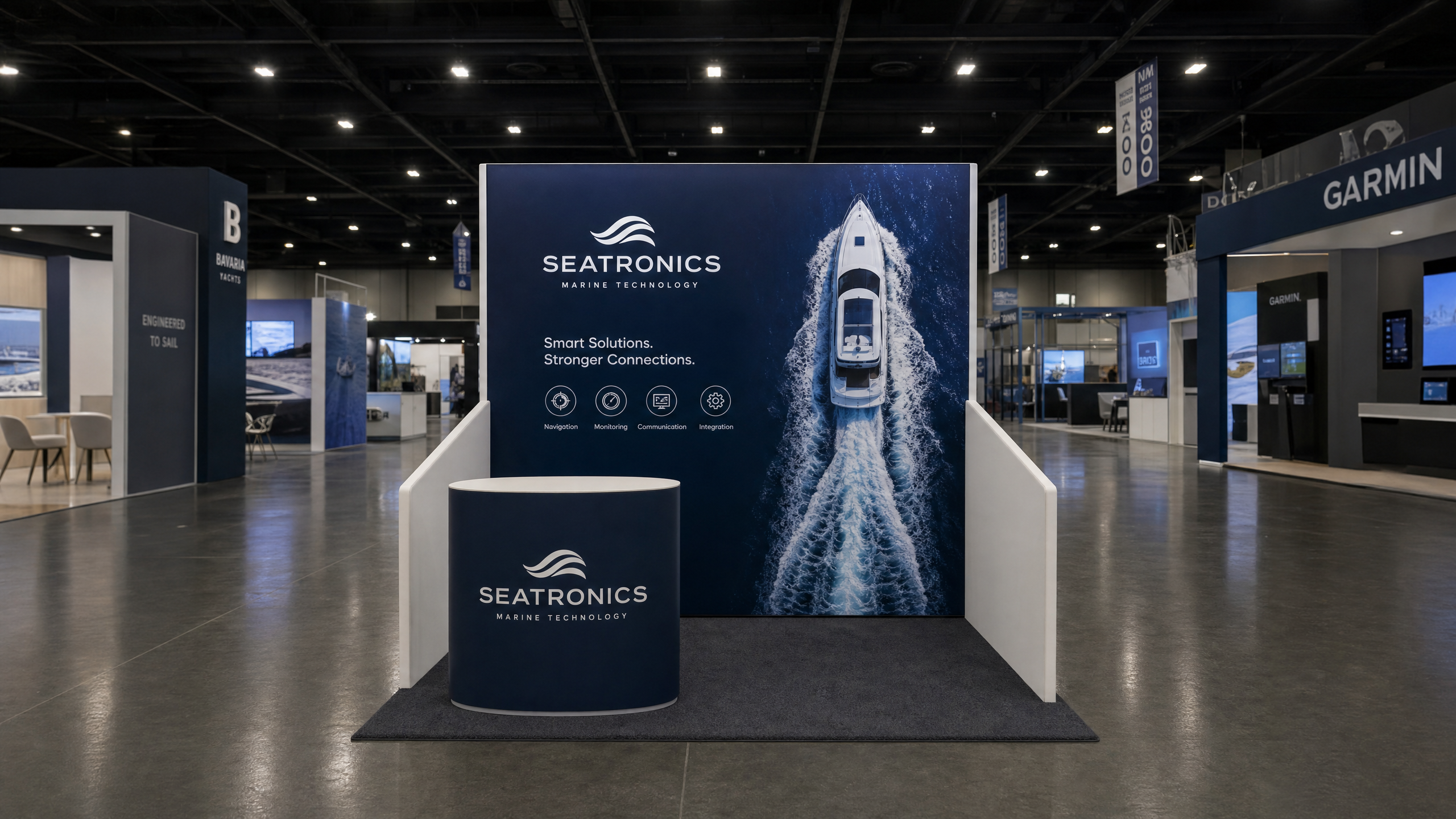 IBEX 10x10 LED Booth for Marine Industry - LED booth thumbnail
