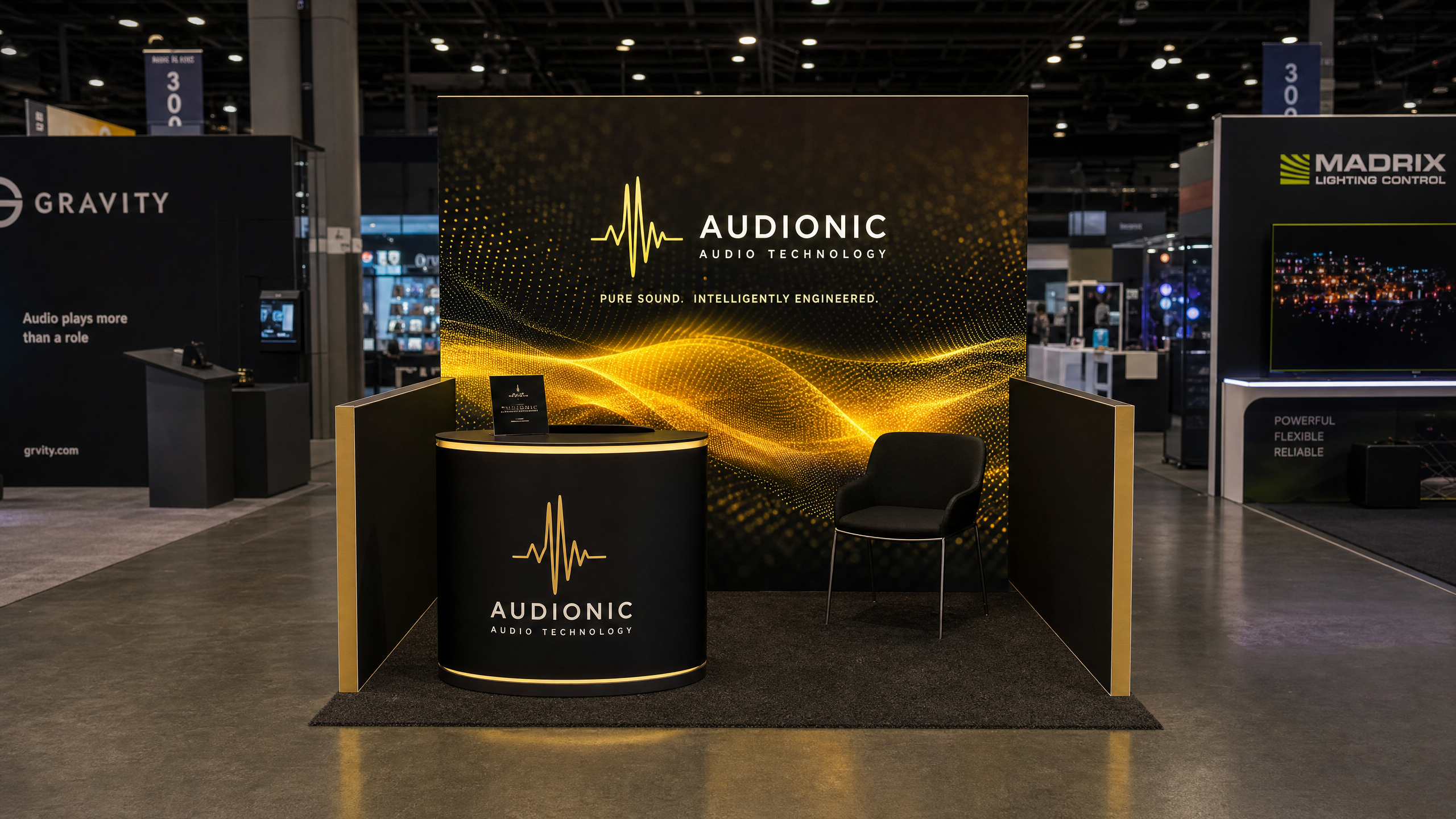 10x10 LED Exhibit for NAMM Audio Companies - LED exhibit thumbnail