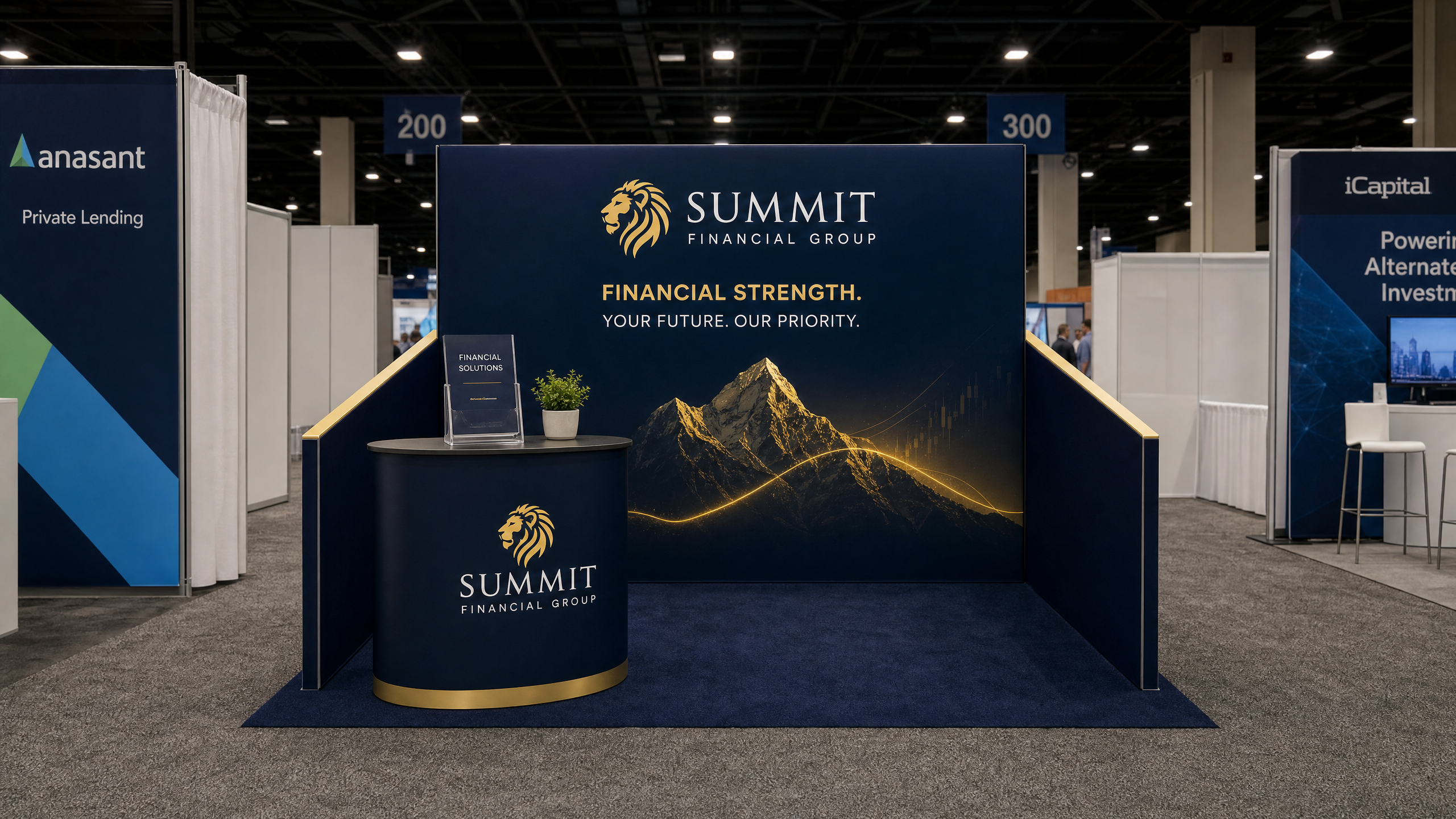Money20/20 10x10 LED Panel Booth for Fintech Startups - LED exhibit thumbnail