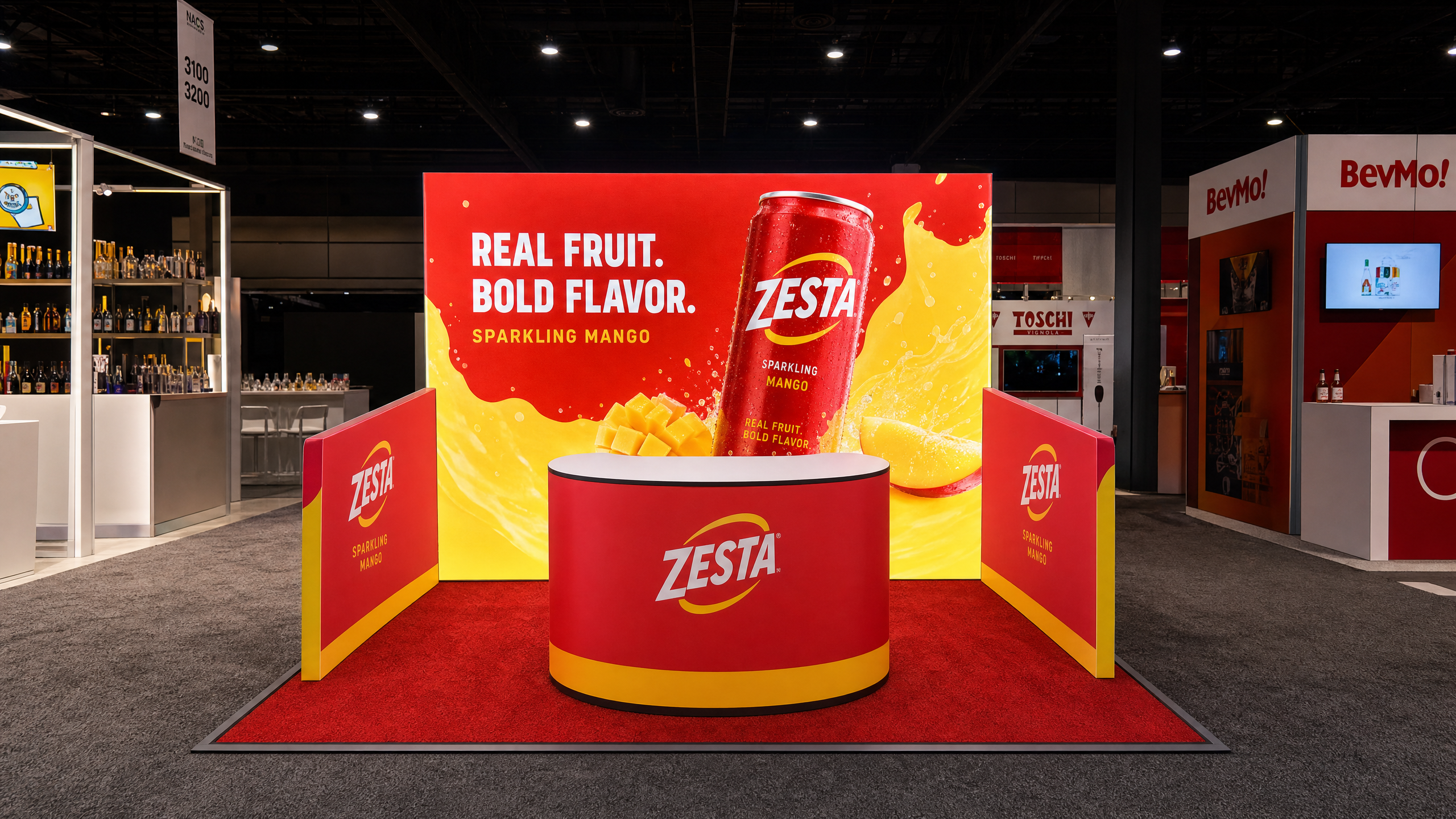 Natural Products Expo Dynamic LED Exhibit – 10x10 Beverage Brands - LED exhibit thumbnail