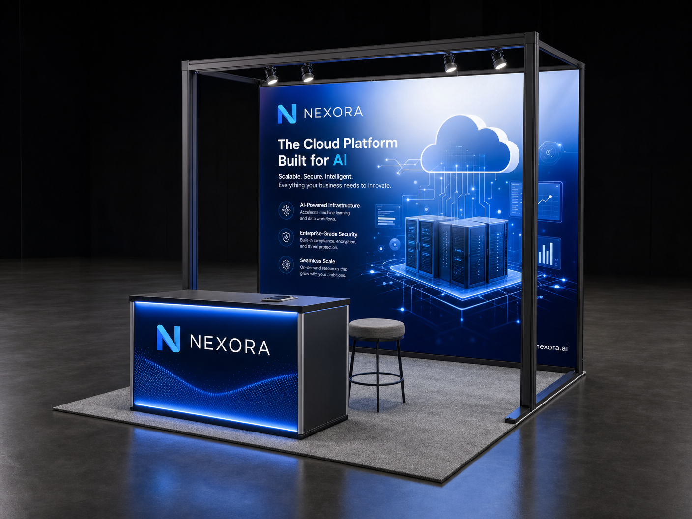10x10 LED Display Booth for CES in Las Vegas