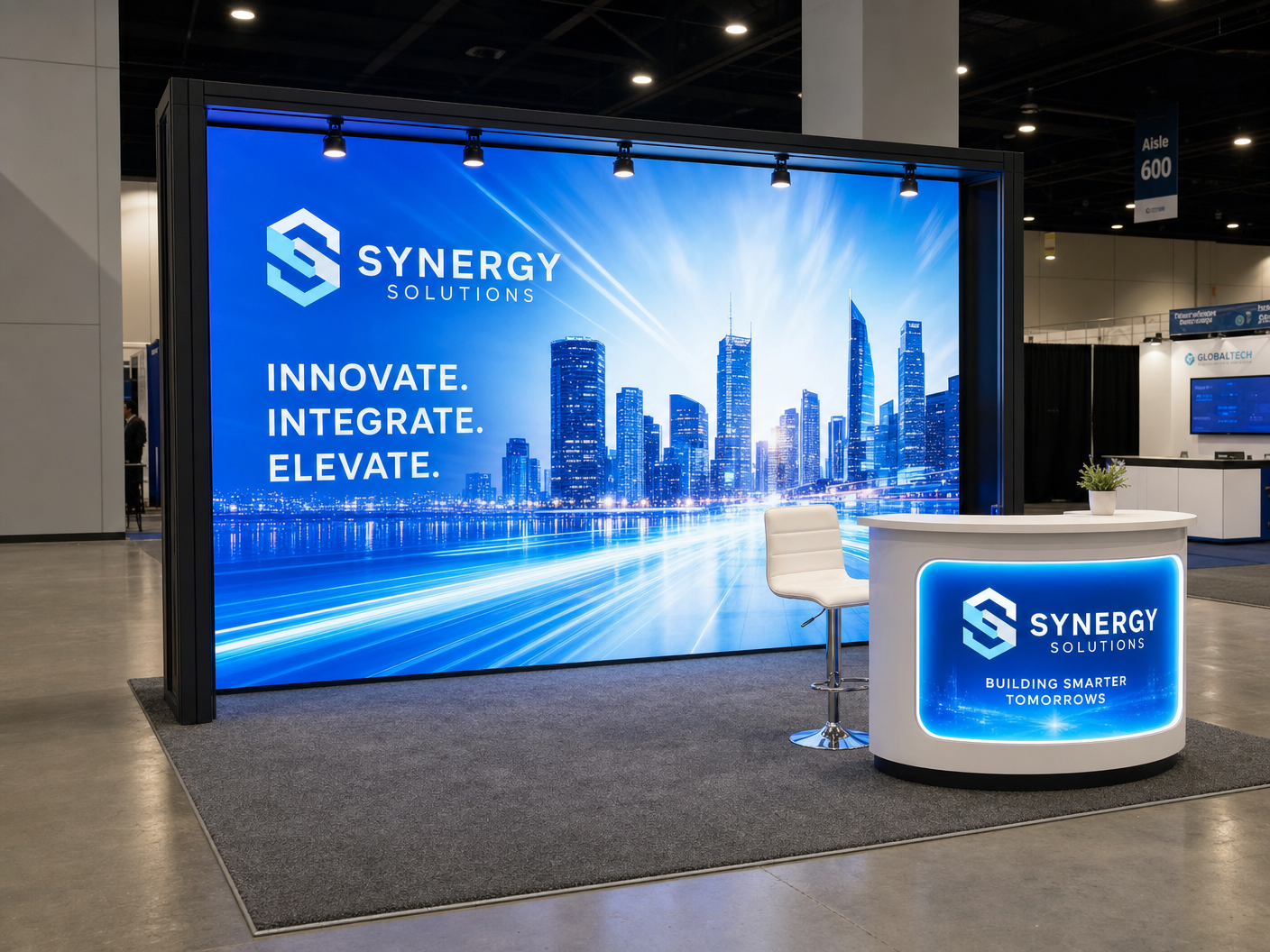 10x10 LED Exhibit Rental for NAB Show Las Vegas