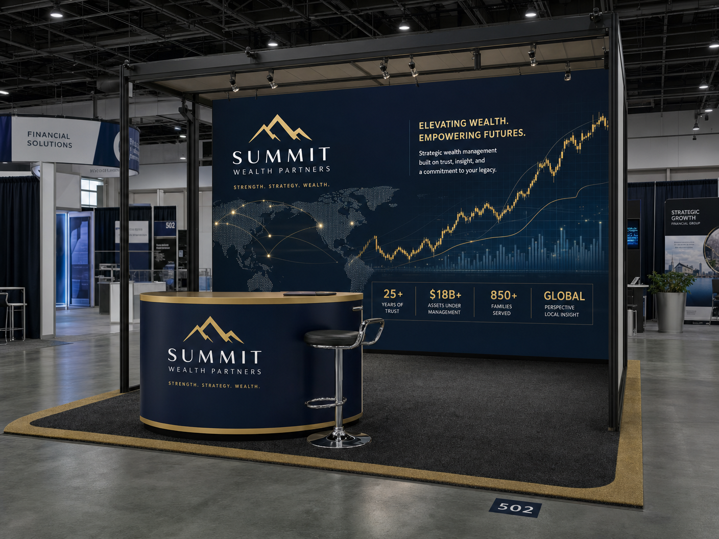 InfoComm LED Display Booth – 10x20 Technology Companies - LED trade show exhibit rental