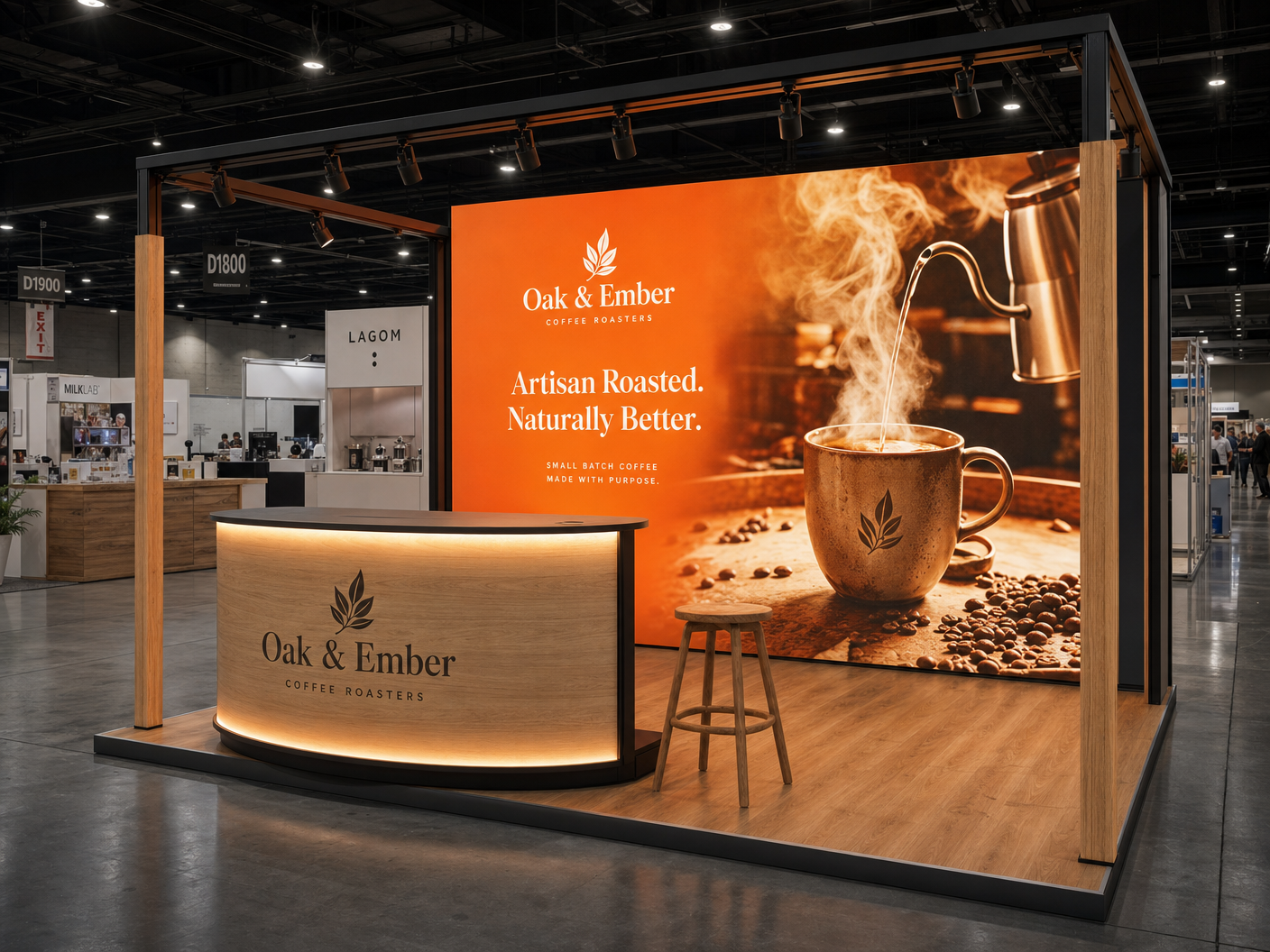 Cloud Computing Conference 10x20 LED Trade Show Booth – Technology Companies - LED exhibit thumbnail