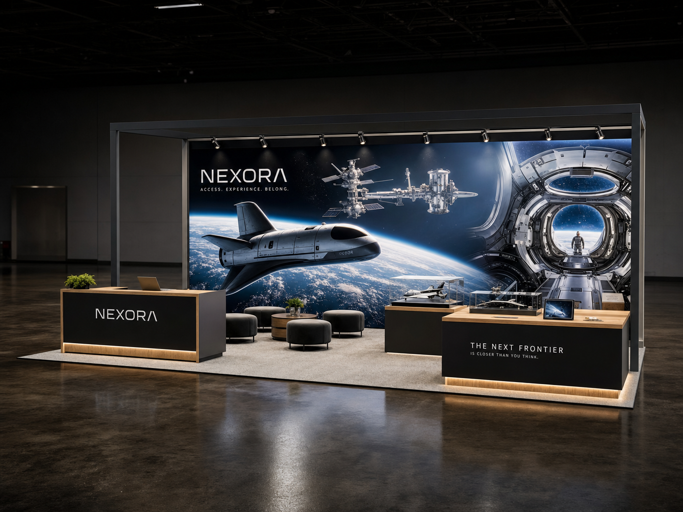 World of Concrete 10x20 LED Video Wall Booth – Construction Companies - LED exhibit thumbnail
