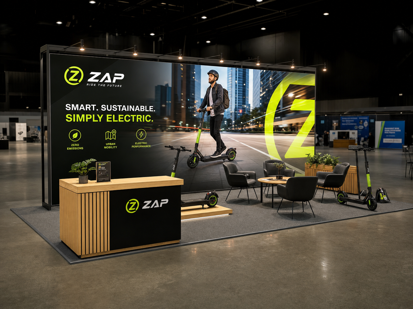 10x20 LED Exhibit Rental for SEMA Show Las Vegas - LED exhibit thumbnail