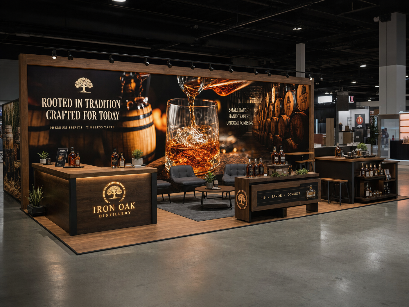 10x40 LED Exhibit Rental for CES Las Vegas - LED trade show exhibit rental