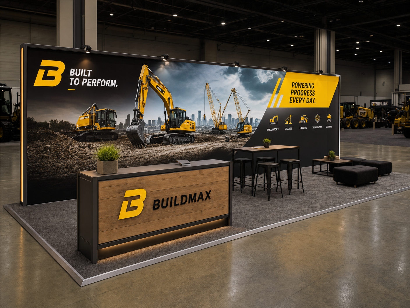 10x30 LED Exhibit for NAB Show in Las Vegas - LED trade show exhibit rental