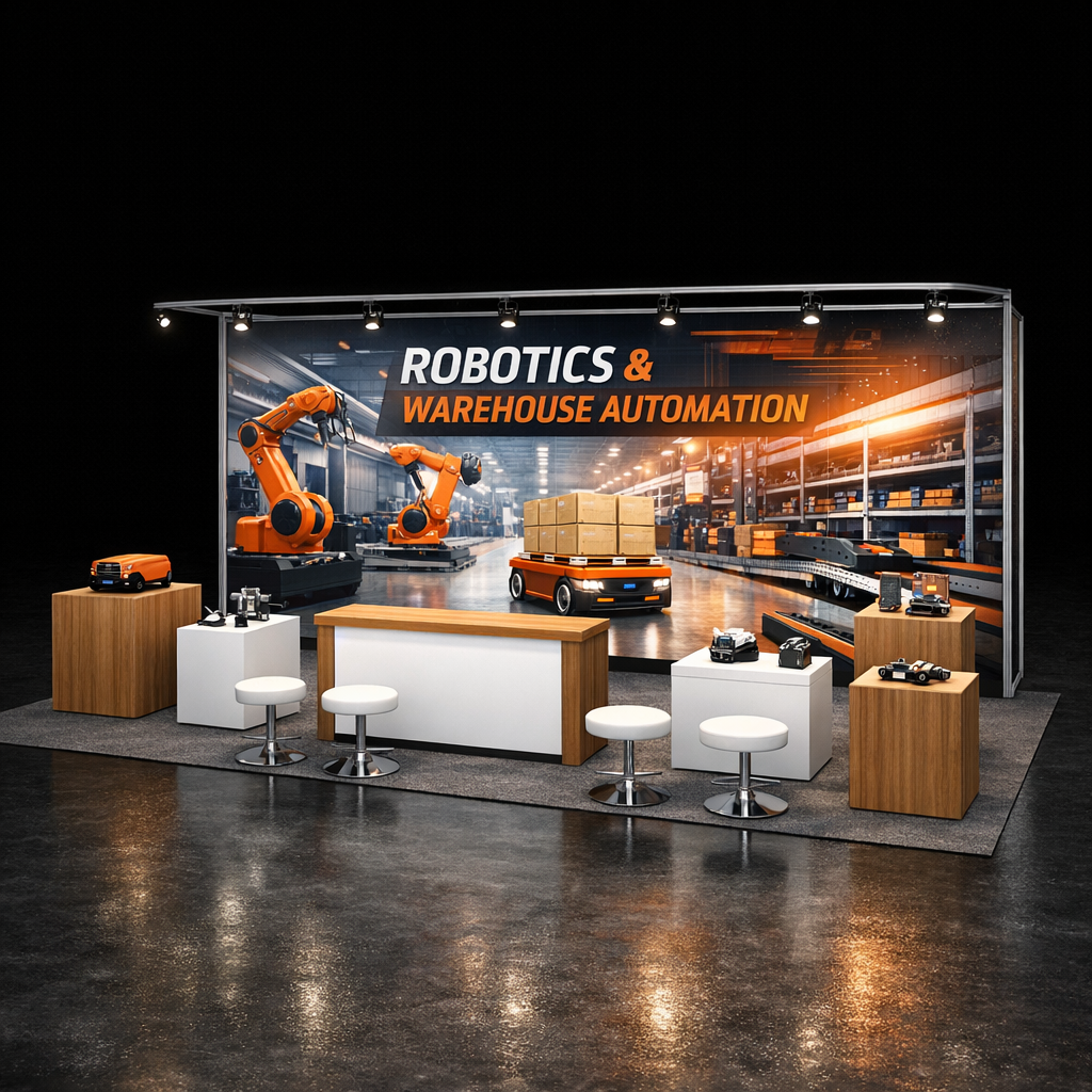 10x30 LED Exhibit for NAB Show in Las Vegas - 10x30 LED trade show booth rental Orlando Las Vegas