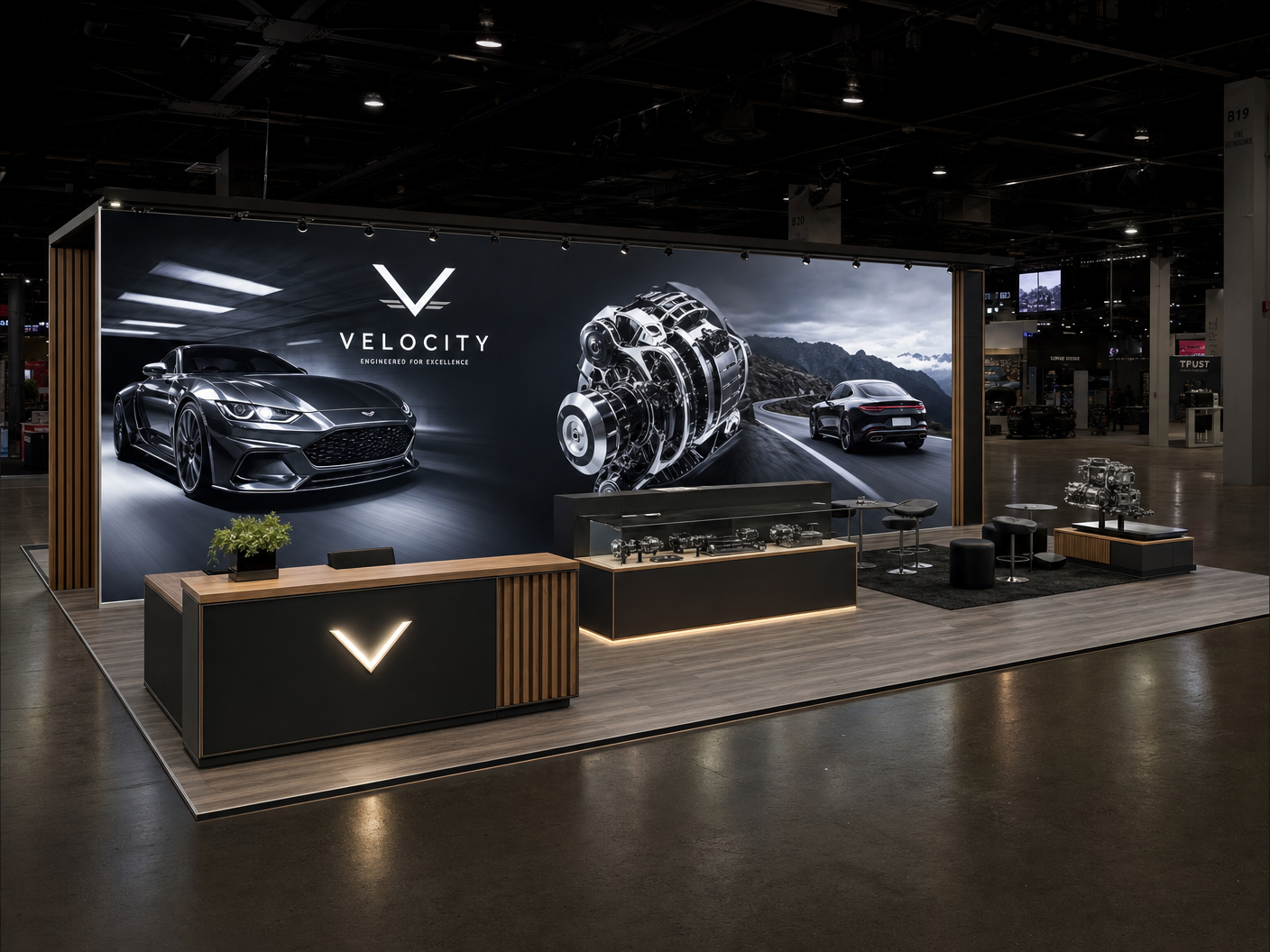 10x30 LED Display Booth for AAPEX in Chicago - 10x30 LED trade show booth rental Orlando Las Vegas