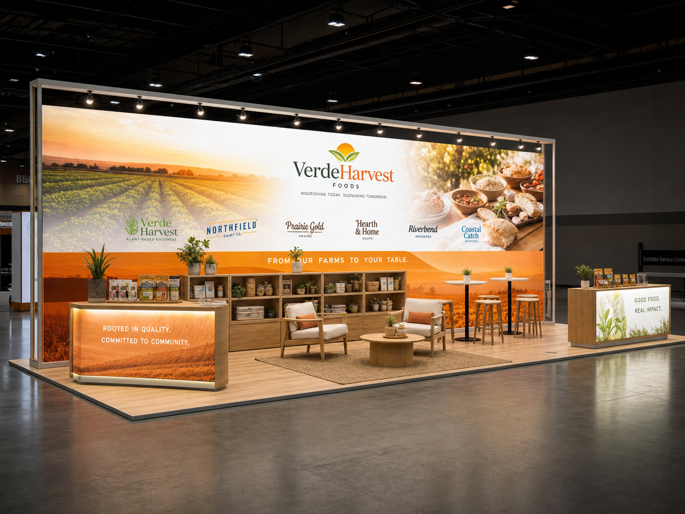 10x30 LED Trade Show Exhibit for LendIt in San Diego - 10x30 LED trade show booth rental Orlando Las Vegas