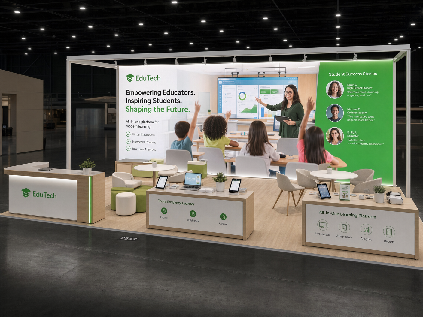 10x30 LED Trade Show Exhibit for FIME in Atlanta - LED exhibit thumbnail