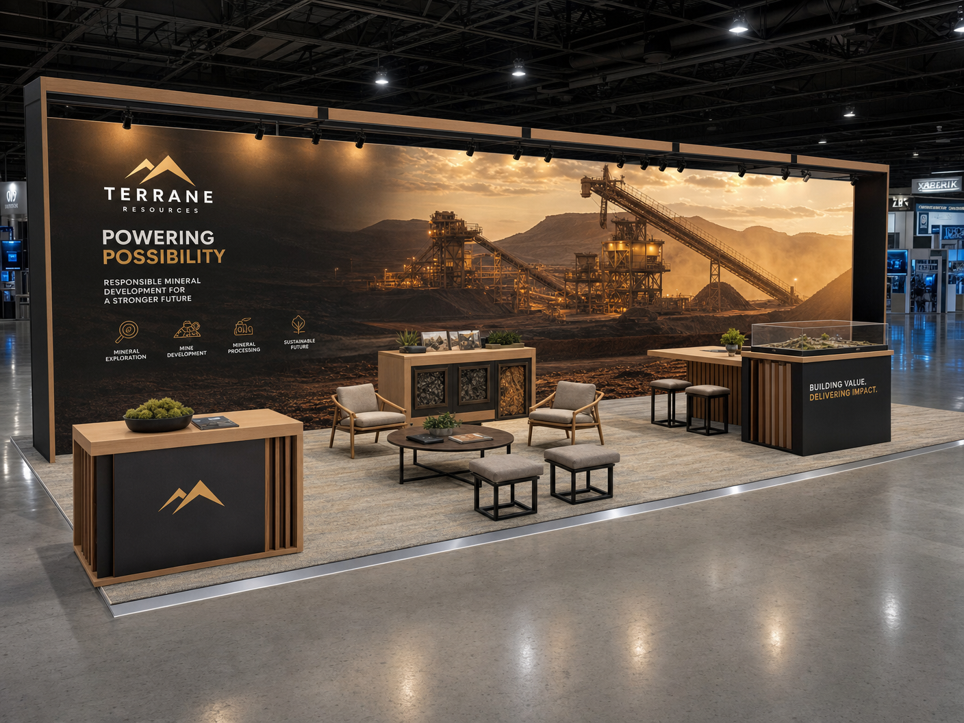 NBAA-BACE 10x30 LED Video Wall Booth – Industry Companies - LED exhibit thumbnail