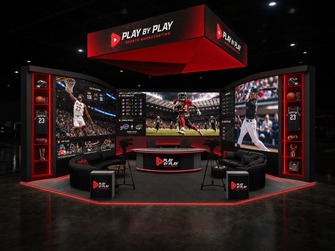 IHRSA 20x20 LED Backwall Booth – Sports Brands - LED exhibit thumbnail