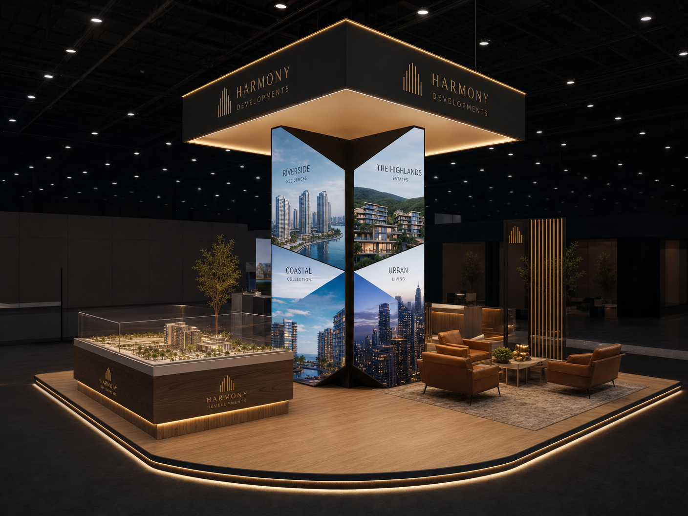 NAR NXT 20x20 LED Rental Booth for Real Estate Tech - LED exhibit thumbnail