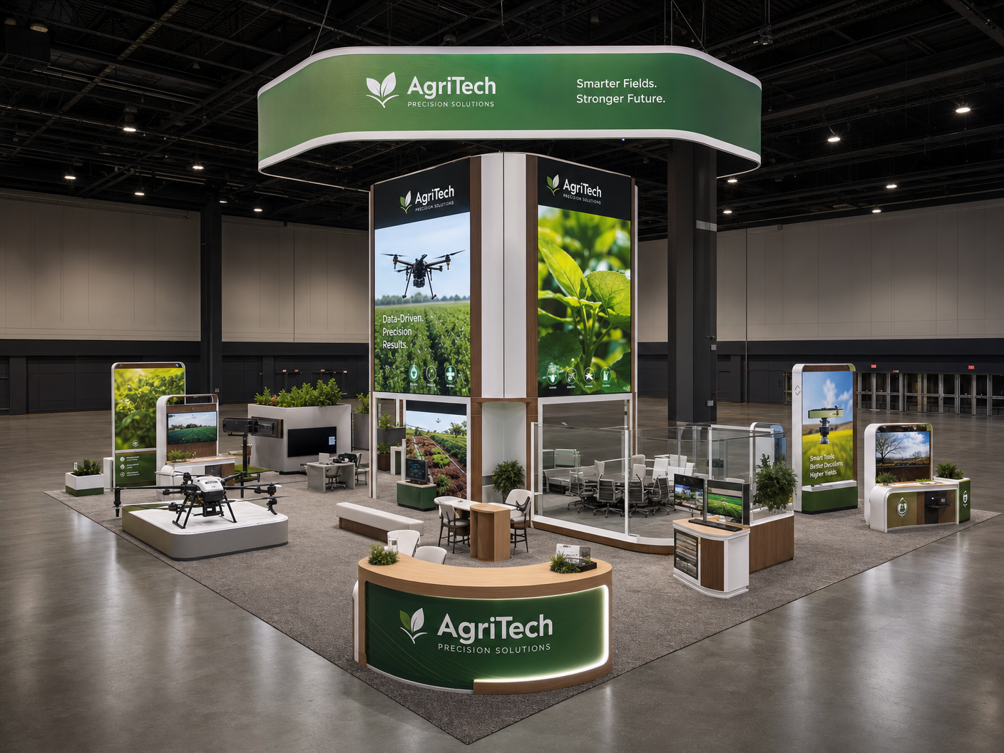 20x20 LED Display Booth for InfoComm in Orlando - LED exhibit thumbnail