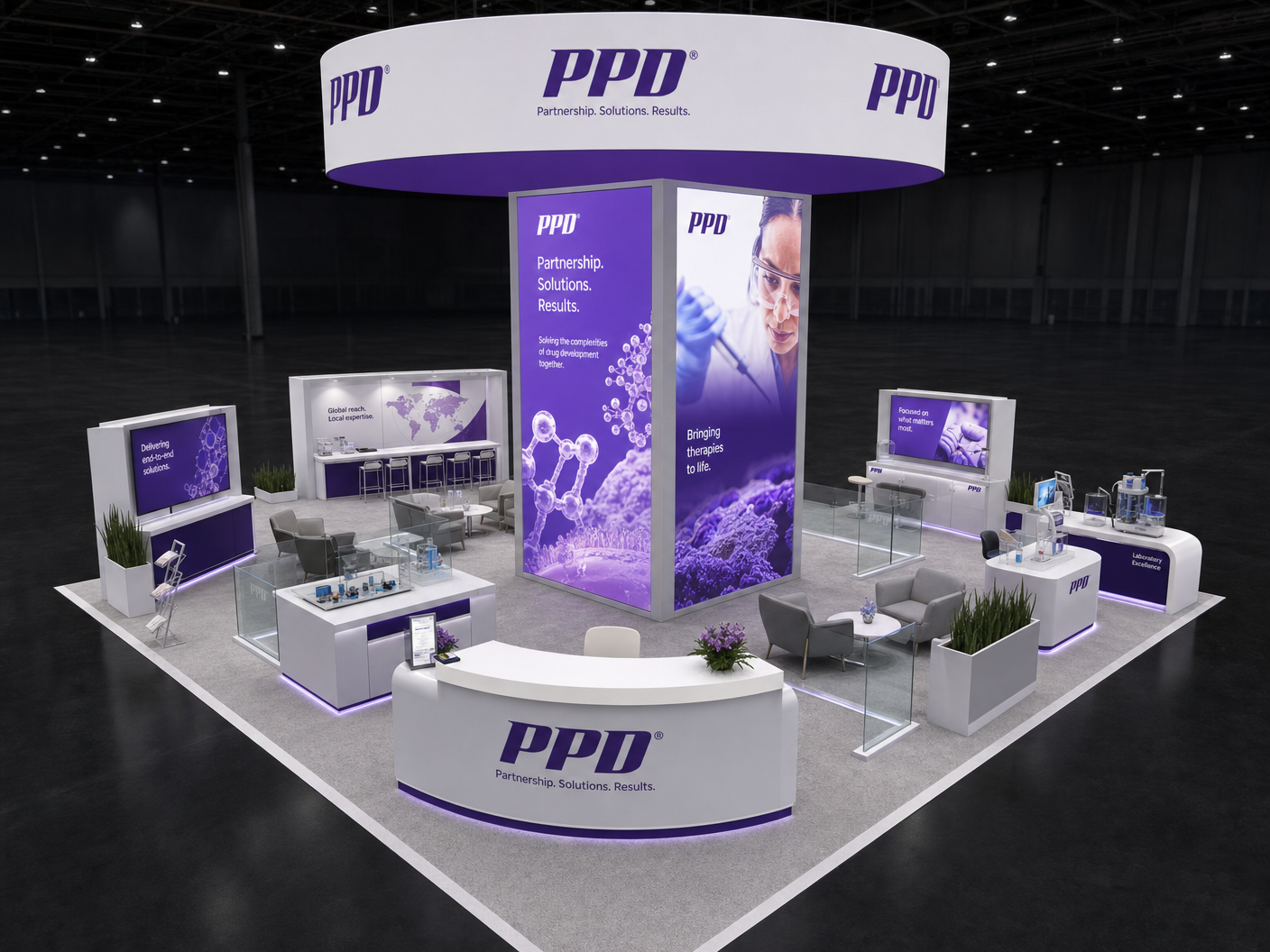 NAB Show 20x20 LED Video Wall Booth – Sports Companies - LED exhibit thumbnail