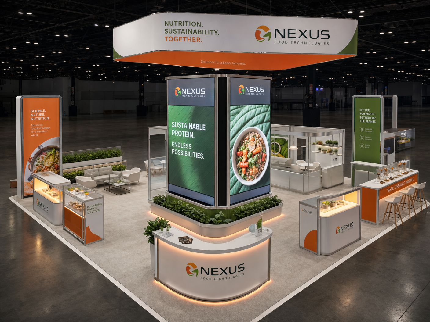 20x20 LED Trade Show Exhibit for I/ITSEC in Orlando - LED exhibit thumbnail