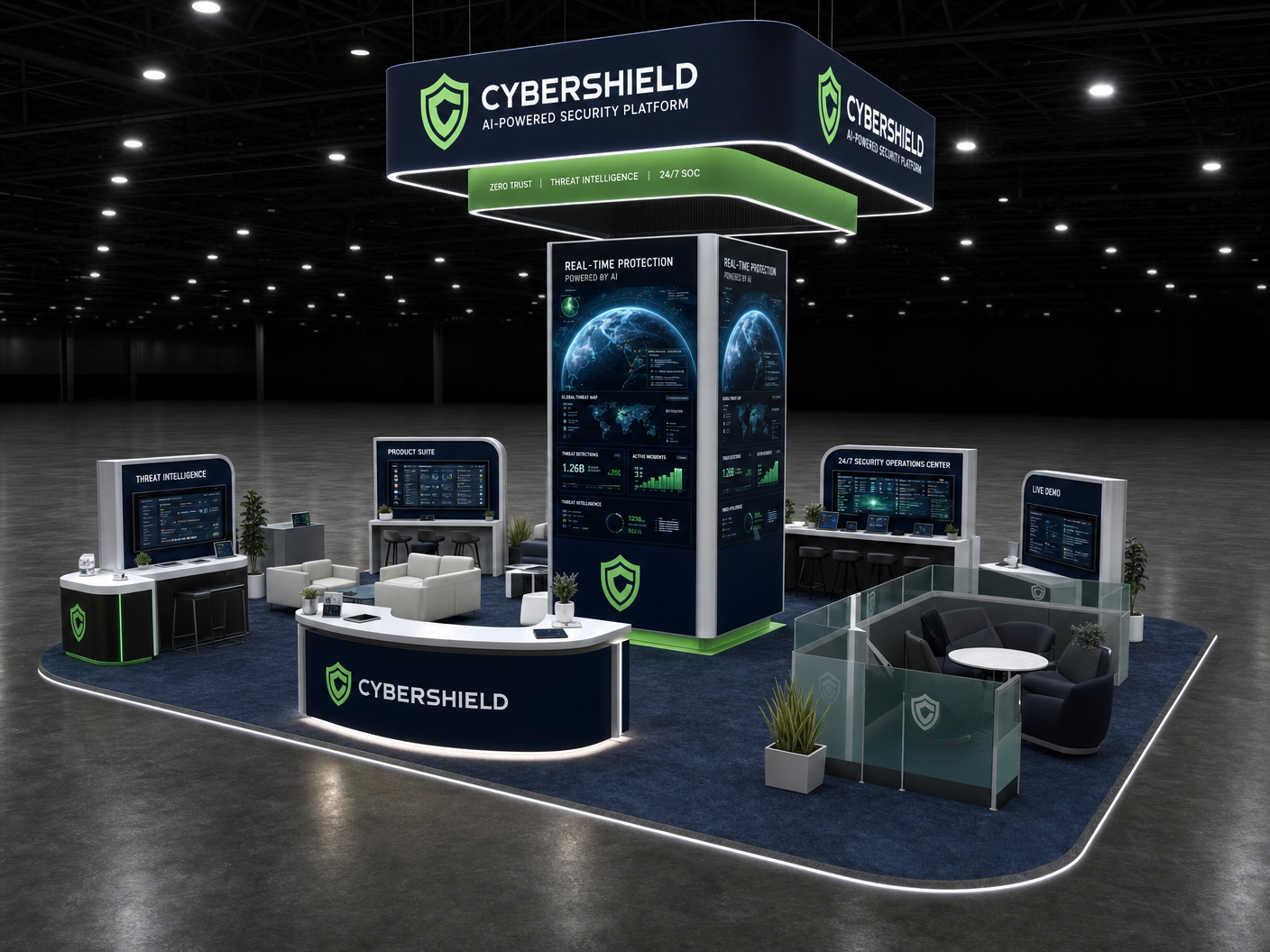 PACK EXPO 20x20 LED Exhibit – Manufacturing Brands - LED exhibit thumbnail