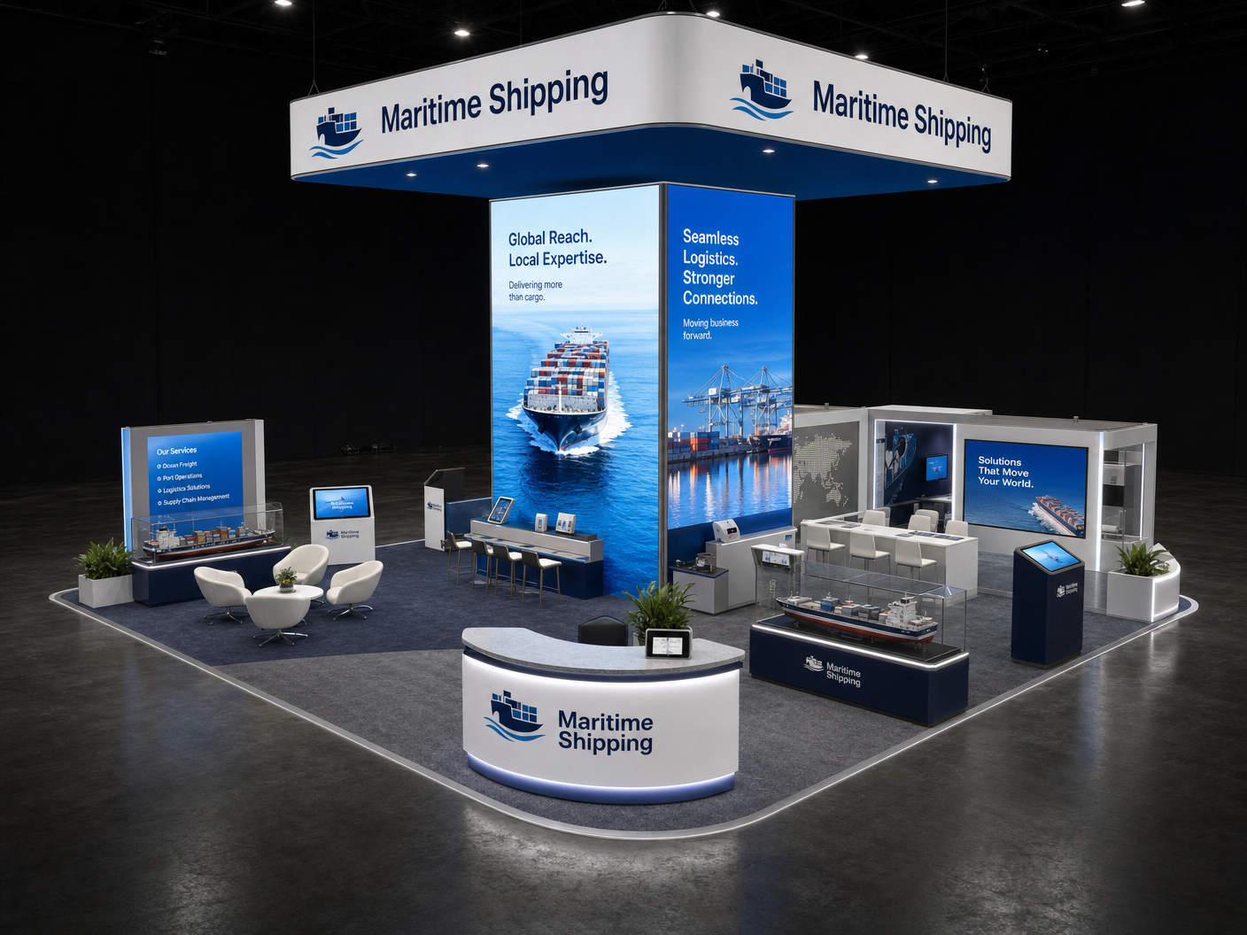 IMTS 20x20 LED Video Wall Booth – Manufacturing Companies - LED exhibit thumbnail