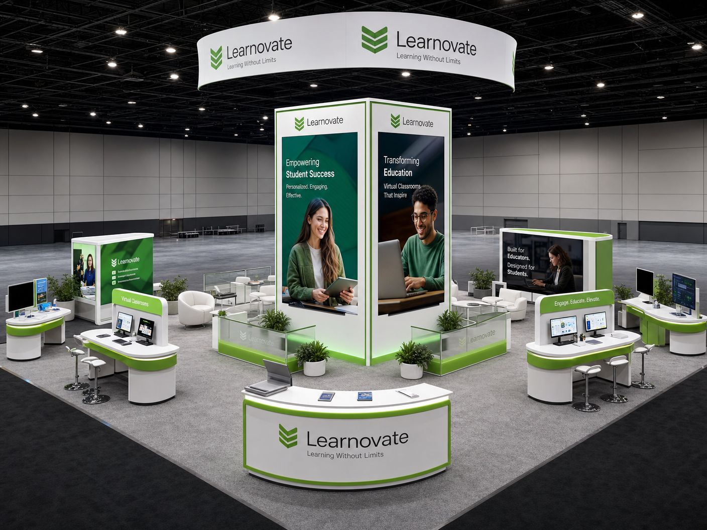 20x20 LED Exhibit Rental for Natural Products Expo West Anaheim - LED exhibit thumbnail