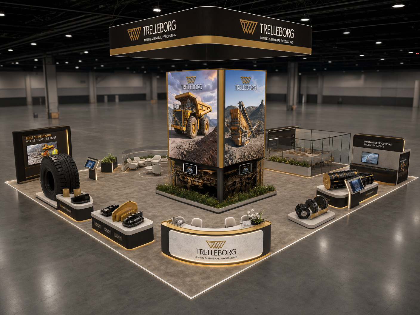 CONEXPO Interactive LED Booth – 20x40 Mining Companies - LED booth thumbnail