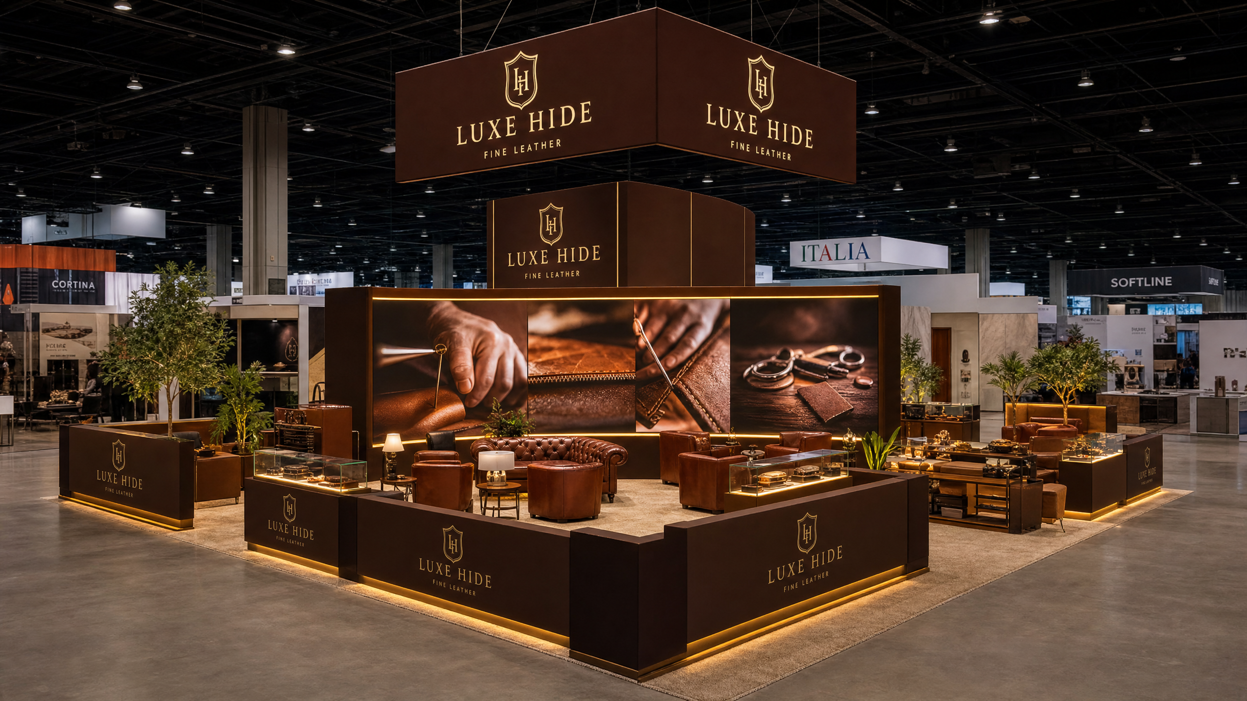 20x30 Dynamic LED Exhibit for NAB Technology Companies - LED exhibit thumbnail
