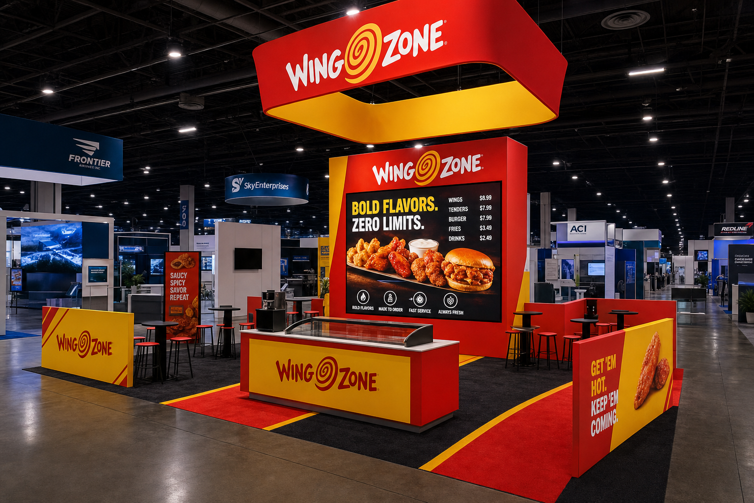 20x30 LED Display Exhibit for NAB Technology Companies - LED exhibit thumbnail
