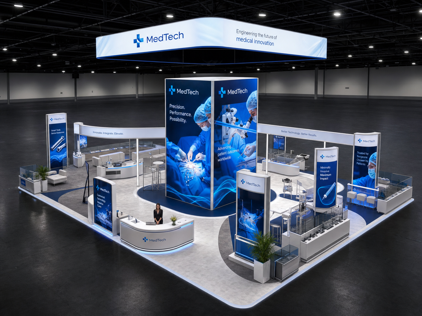 AORN 50x50 LED Rental Booth – Healthcare Innovators - LED exhibit thumbnail