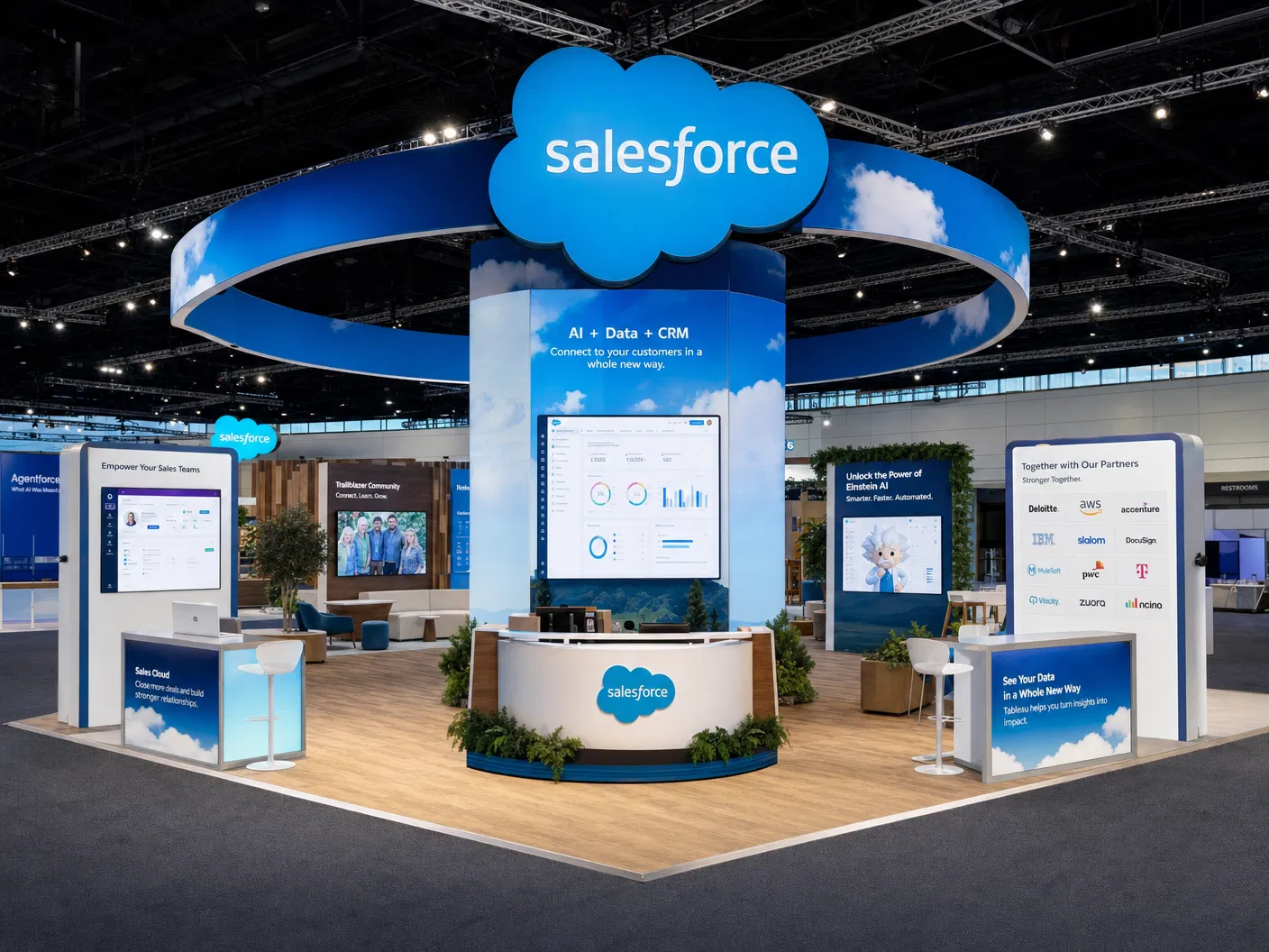 Cloud Computing Conference 30x30 LED Screen Booth – Technology Companies - LED exhibit thumbnail
