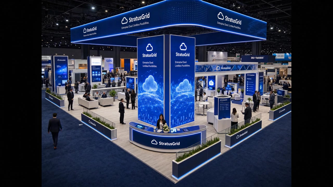 JCK 40x40 LED Video Wall Booth – Retail Companies - LED booth thumbnail