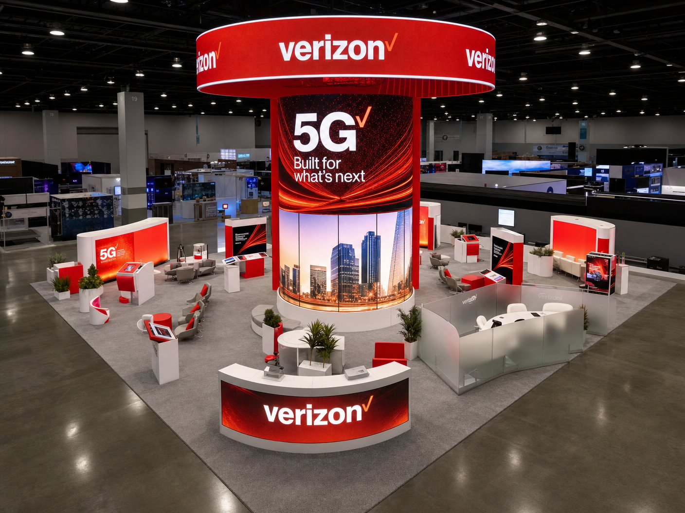 30x40 LED Trade Show Exhibit for NAB Show in Las Vegas - LED exhibit thumbnail