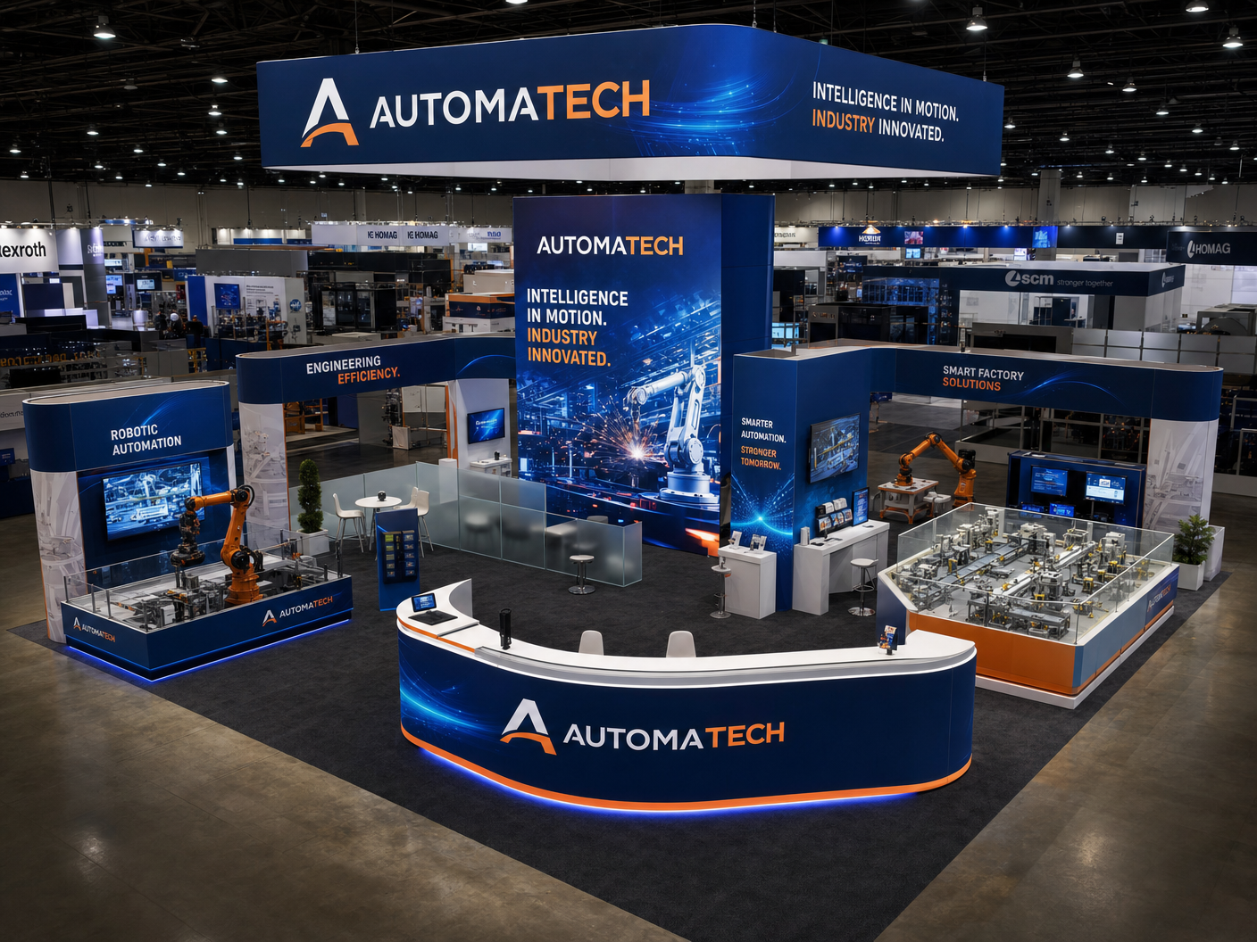 30x40 LED Exhibit Rental for CES Las Vegas - LED exhibit thumbnail