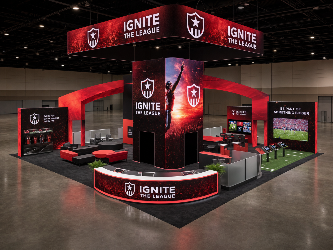 30x40 LED Trade Show Exhibit for CES in Las Vegas - LED exhibit thumbnail