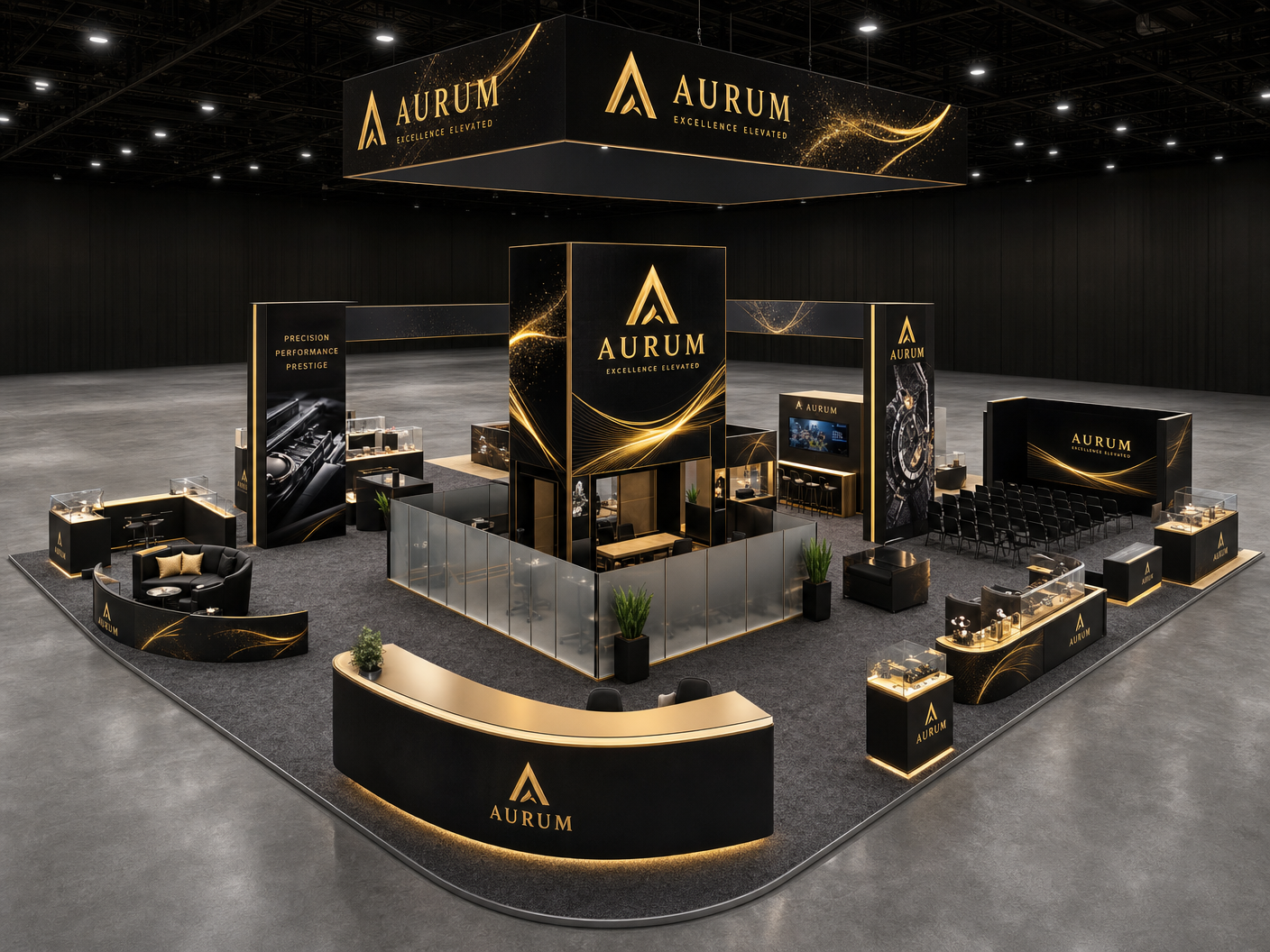 30x40 LED Trade Show Exhibit for NAB Show in Miami - LED exhibit thumbnail