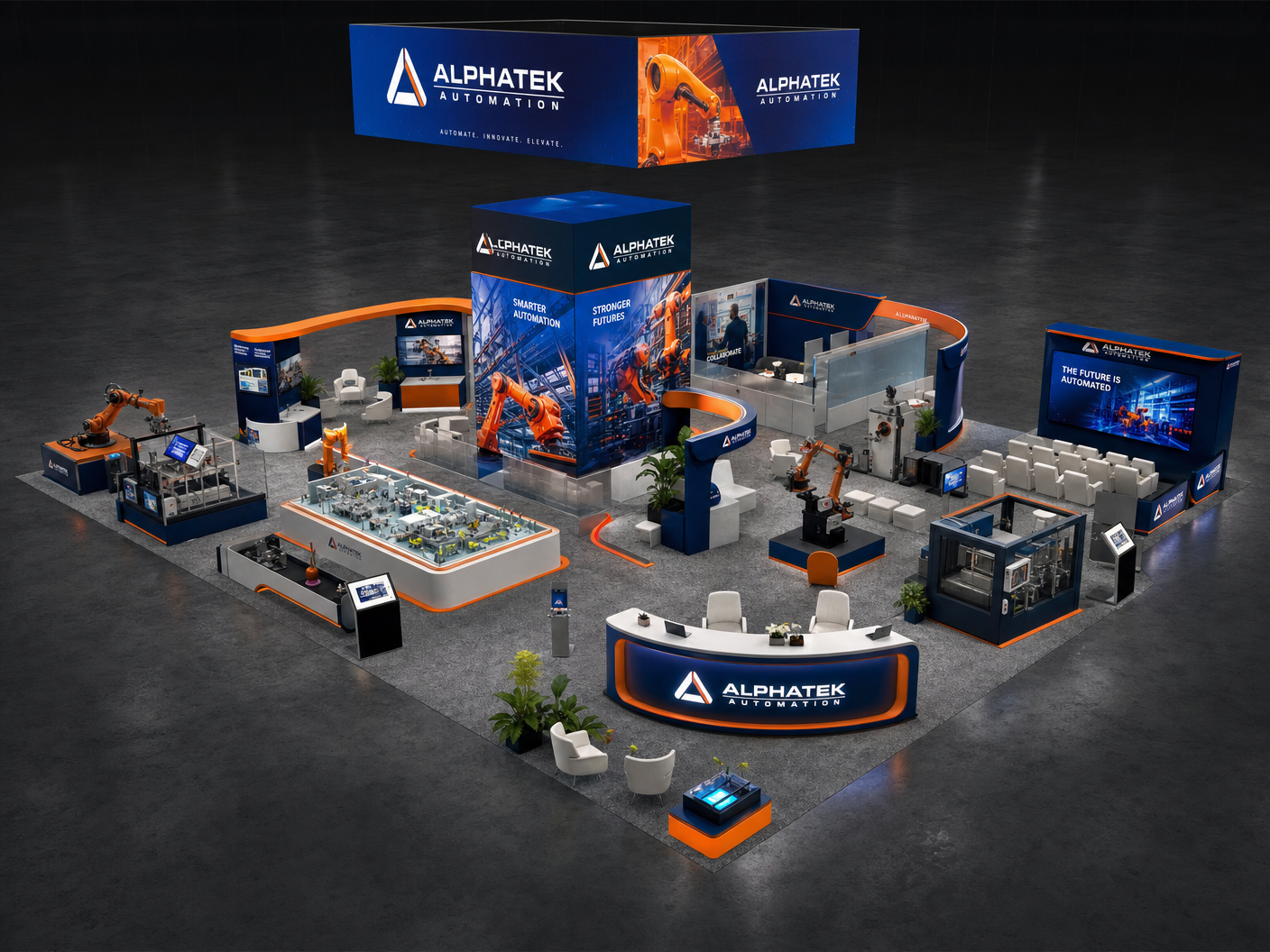 30x30 LED Exhibit Rental for InfoComm Houston - LED exhibit thumbnail
