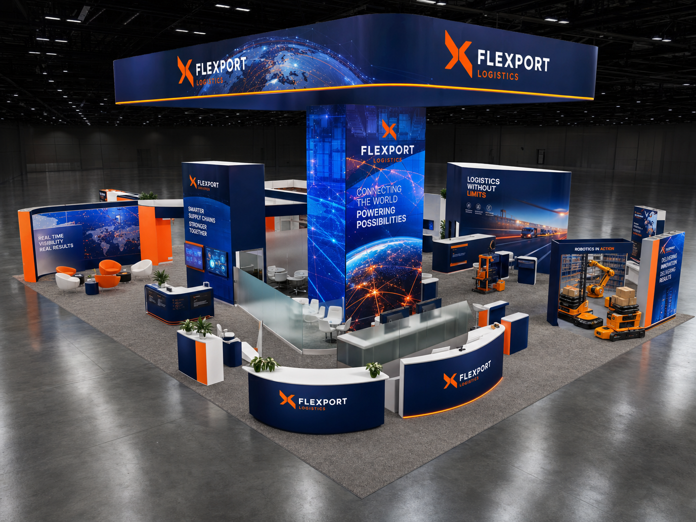 30x40 LED Exhibit Rental for PACK EXPO Chicago - LED exhibit thumbnail