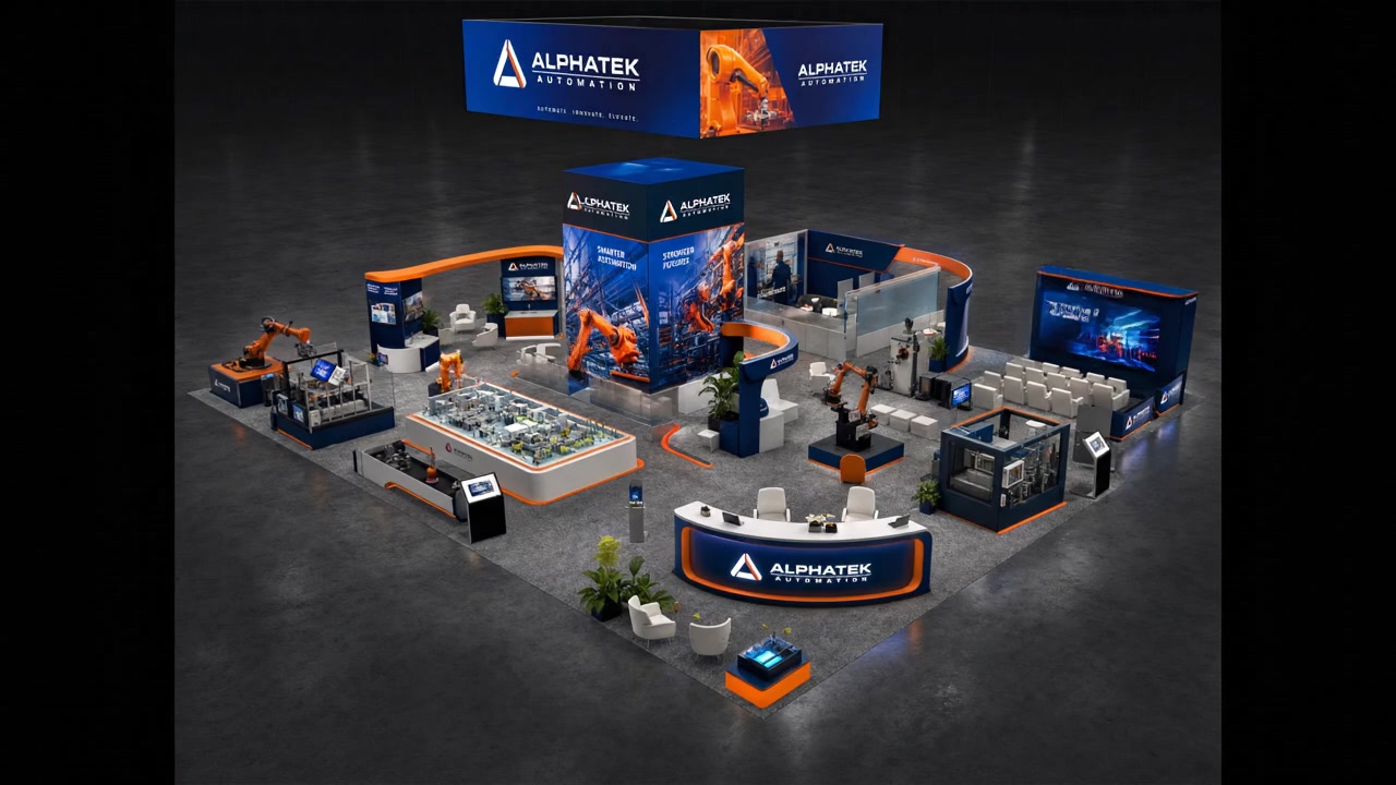 40x40 LED Exhibit for PACK EXPO Robotics Firms - LED exhibit thumbnail