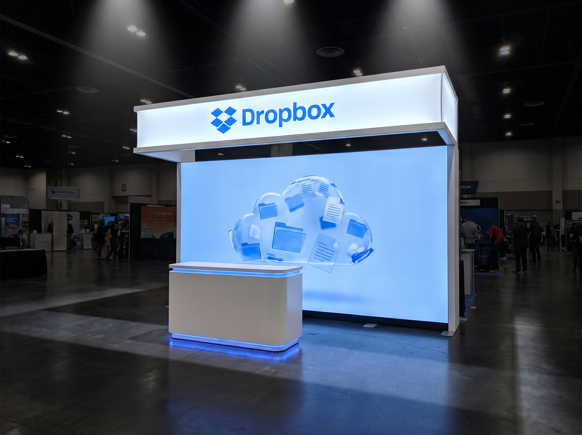 CES 10x10 Dynamic LED Exhibit for Technology Companies - LED exhibit thumbnail