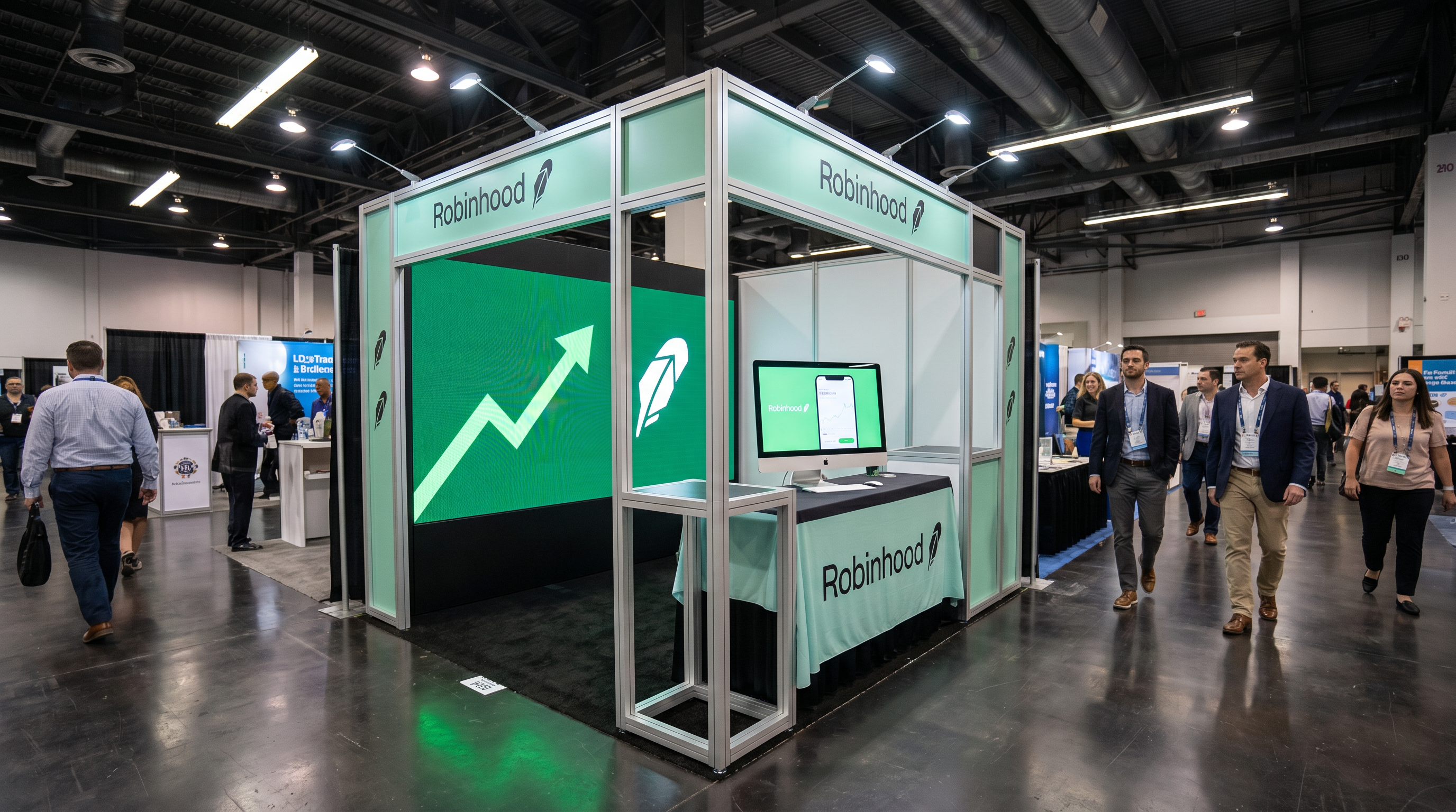 10x10 LED Exhibit Rental for SEMA Show Dallas - LED exhibit thumbnail