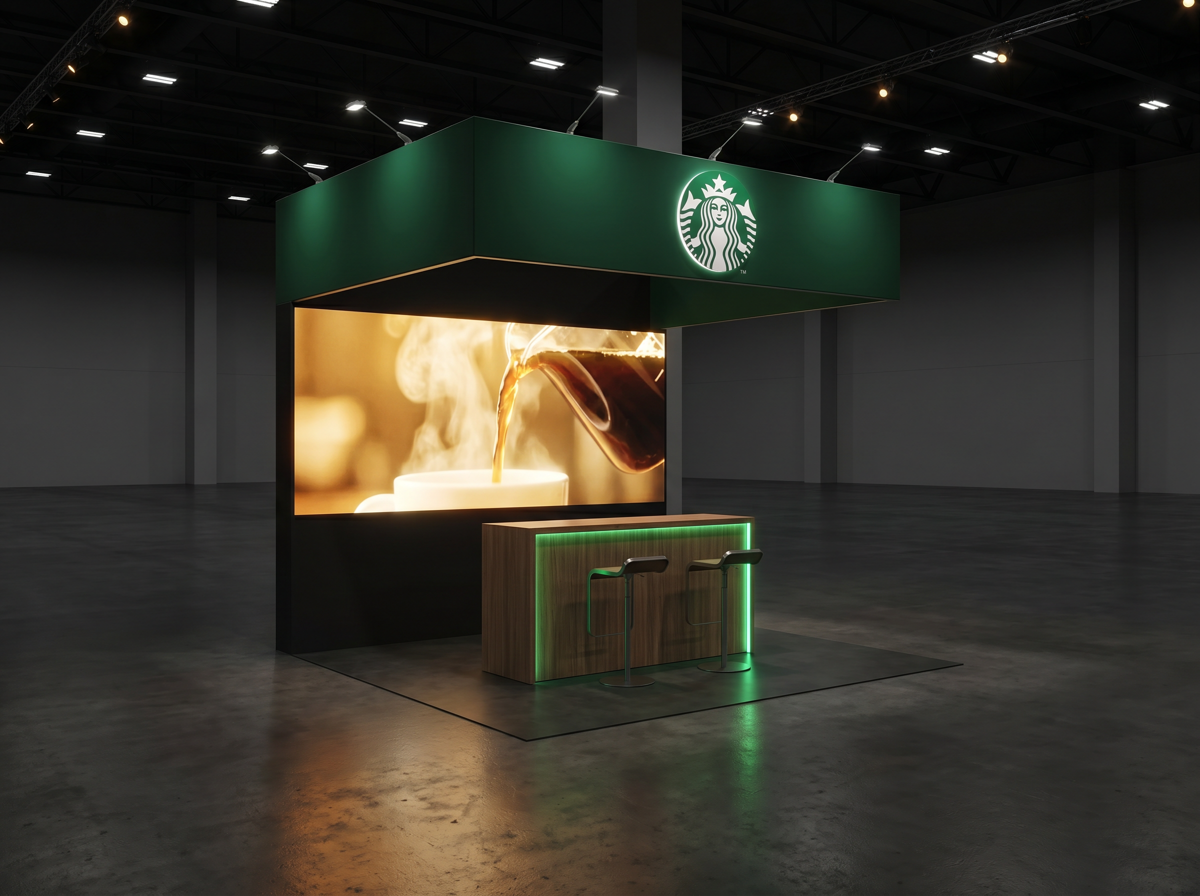 10x10 LED Exhibit Rental for MAGIC Trade Show Orlando - LED booth thumbnail