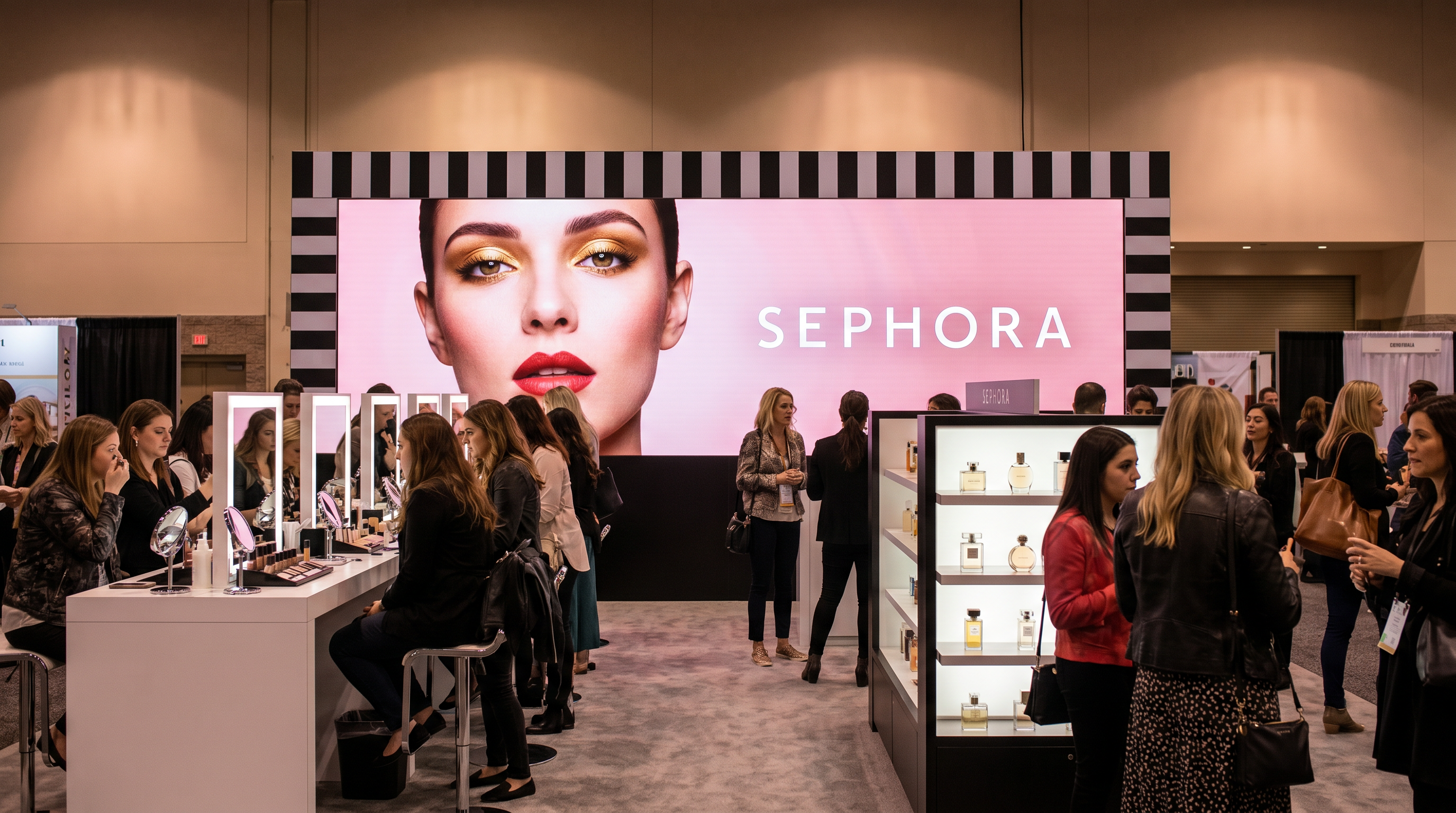 10x20 LED Technology Booth for Premiere Orlando Beauty Brands - LED exhibit thumbnail