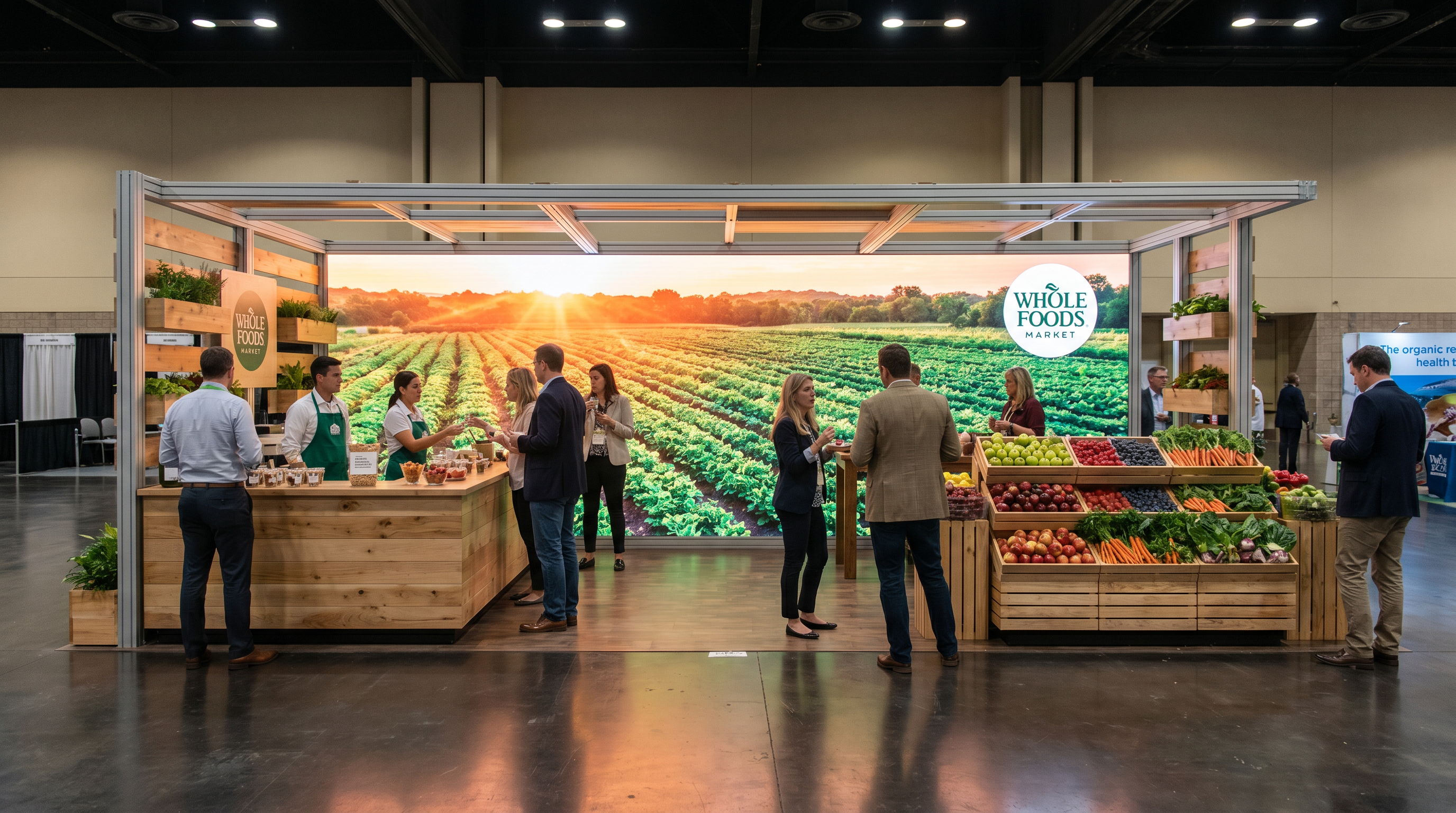 Natural Products Expo 10x20 LED Screen Booth for Food & Beverage Brands - LED exhibit thumbnail
