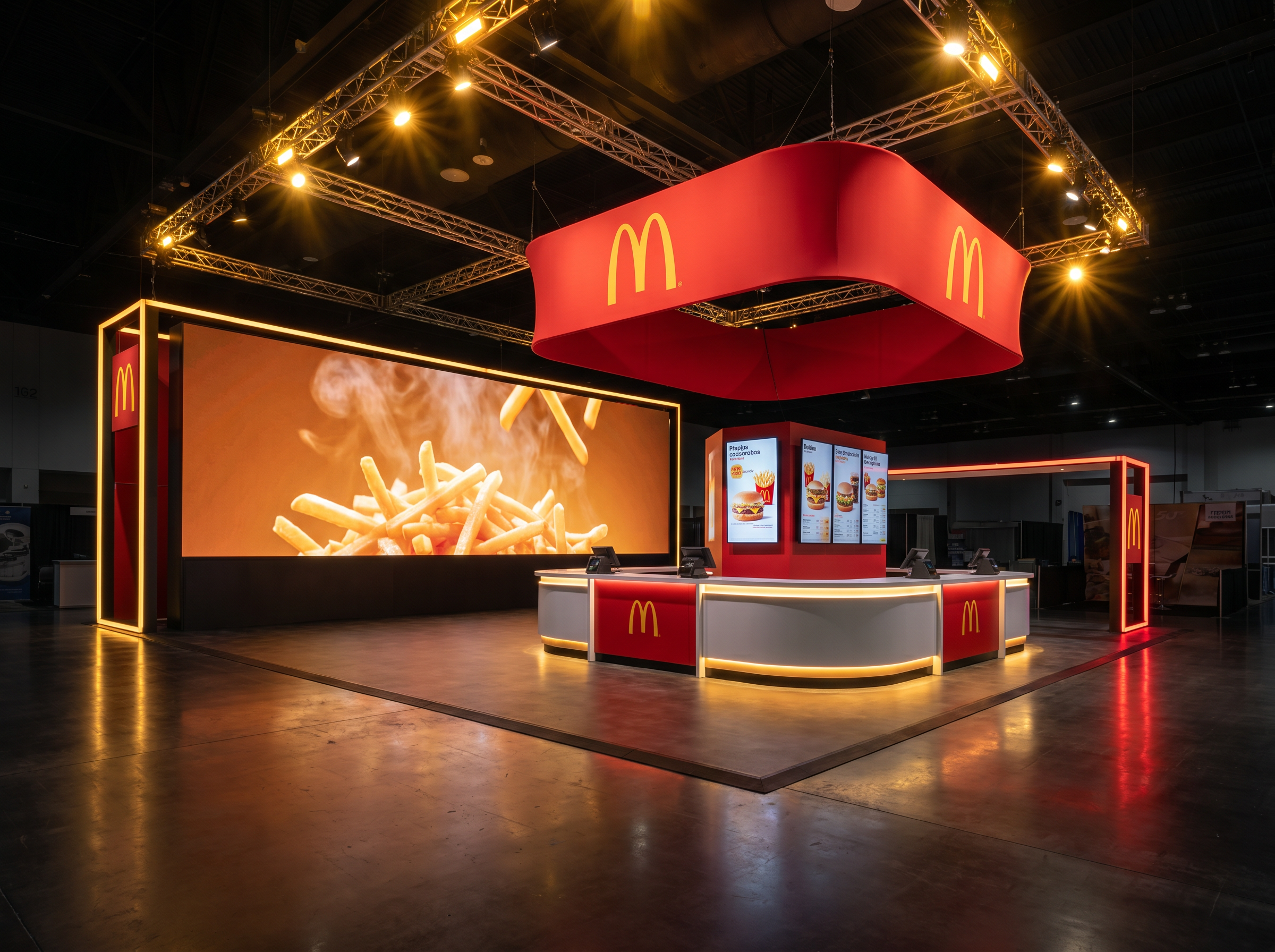 Arab Health 10x30 LED Video Wall Booth – Manufacturing Companies - 10x30 LED trade show booth rental Orlando Las Vegas