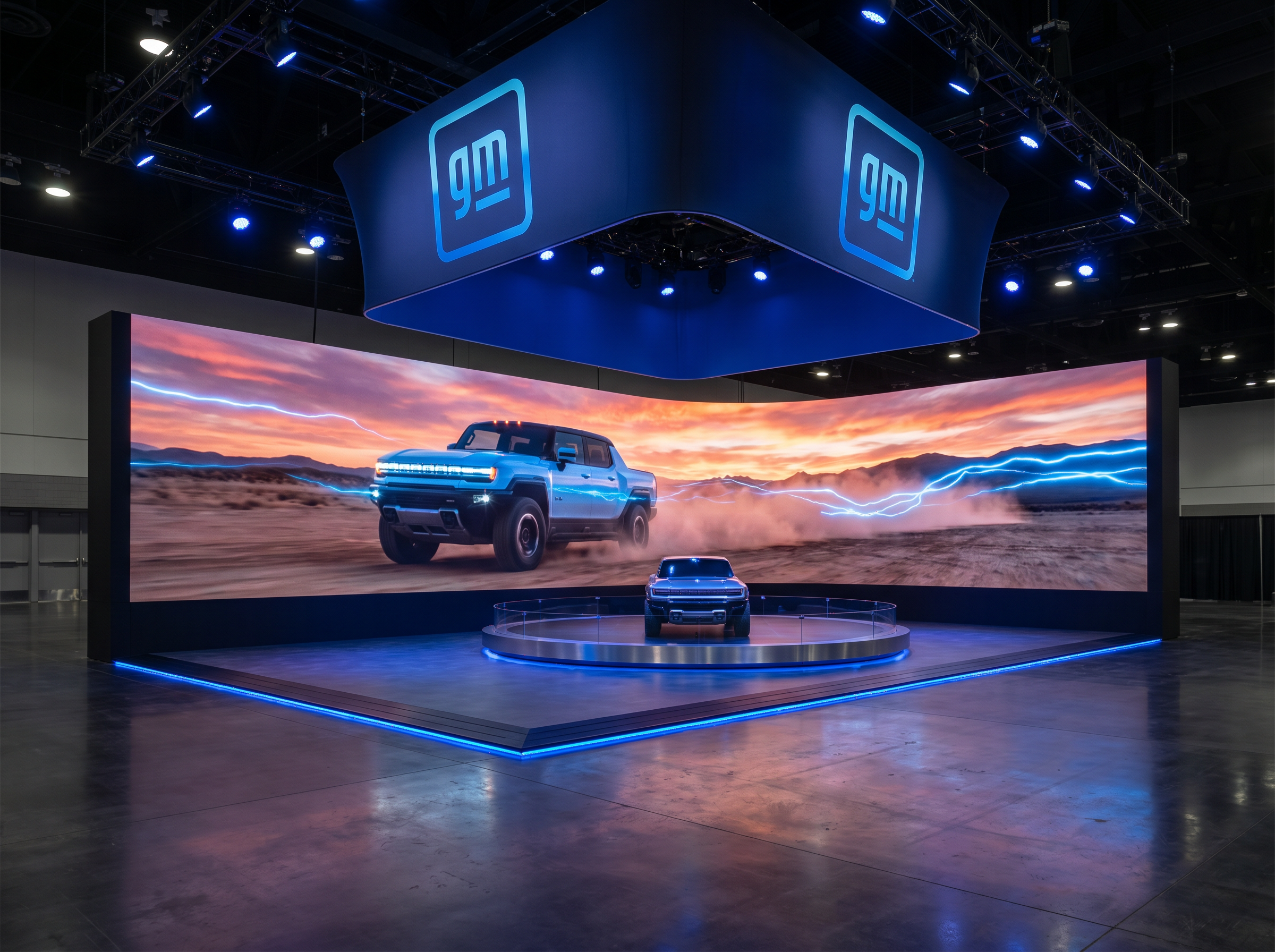 Black Hat 20x20 LED Video Wall Booth in Dallas - LED exhibit thumbnail