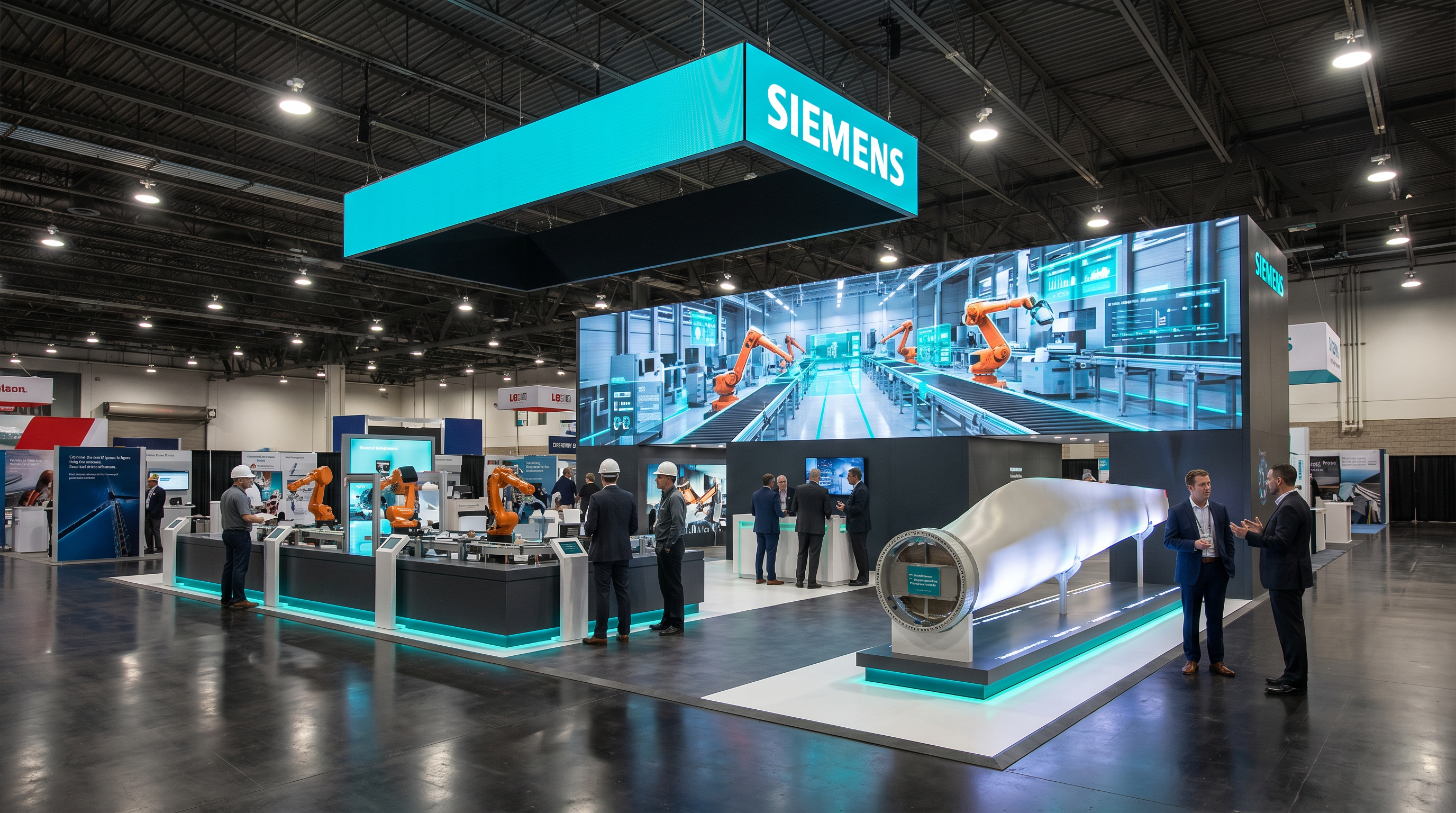 20x30 LED Panel Booth for AAPEX Technology Companies - LED exhibit thumbnail