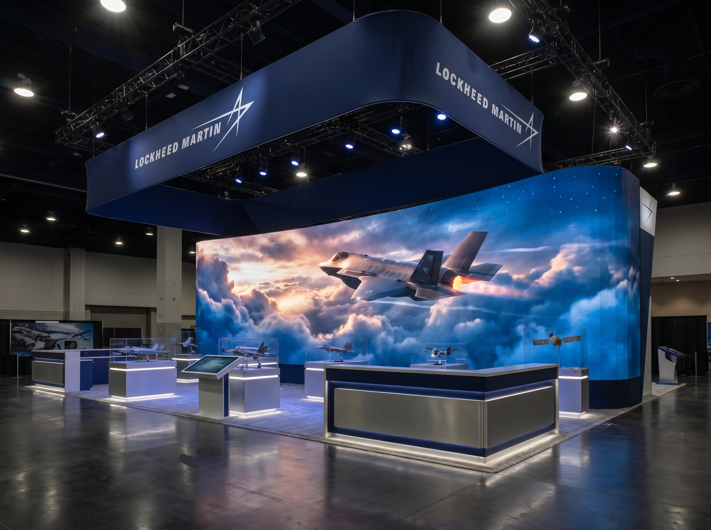 20x20 LED Exhibit Rental for JCK Boston - LED exhibit thumbnail