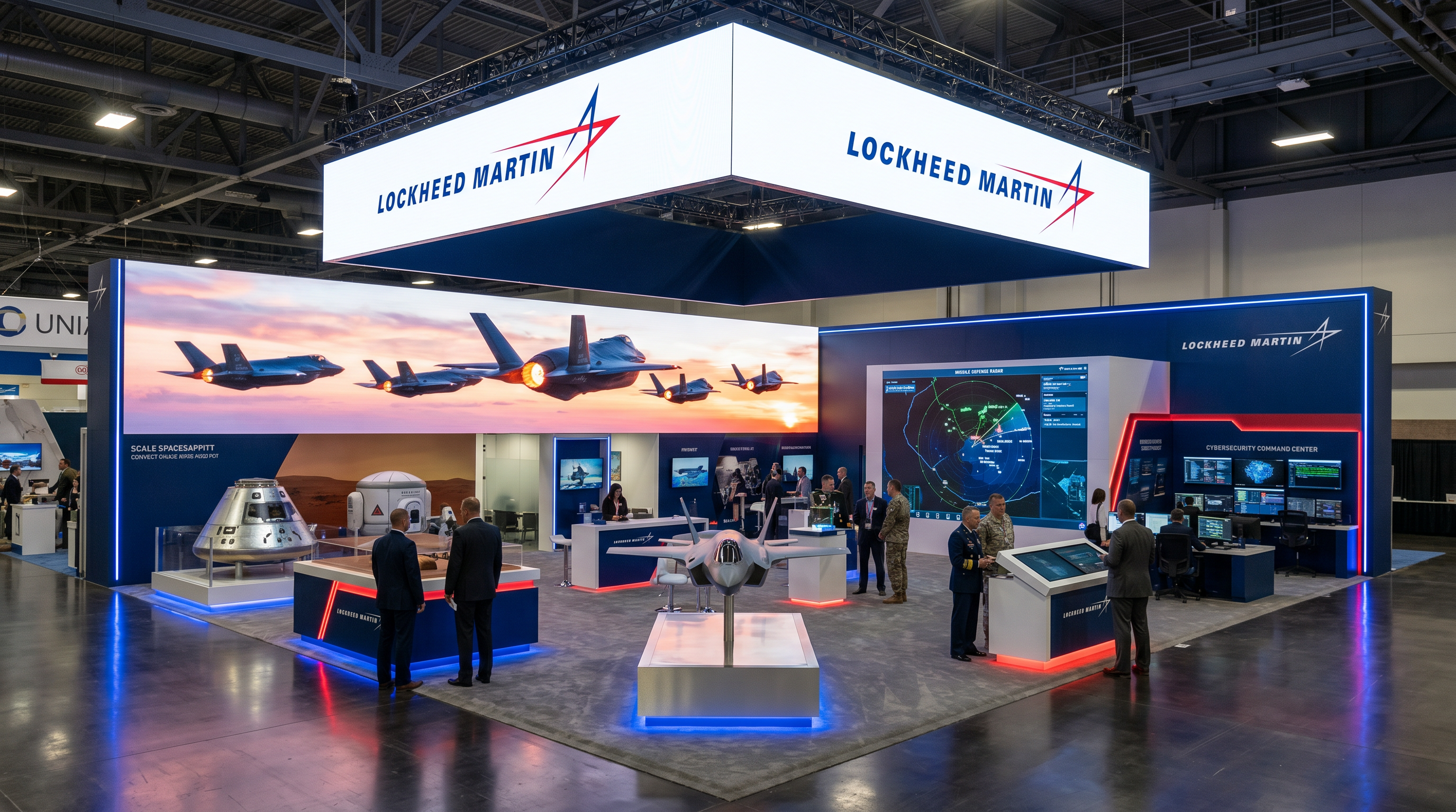 AUSA LED Display Exhibit – 30x30 Defense Contractors - LED exhibit thumbnail