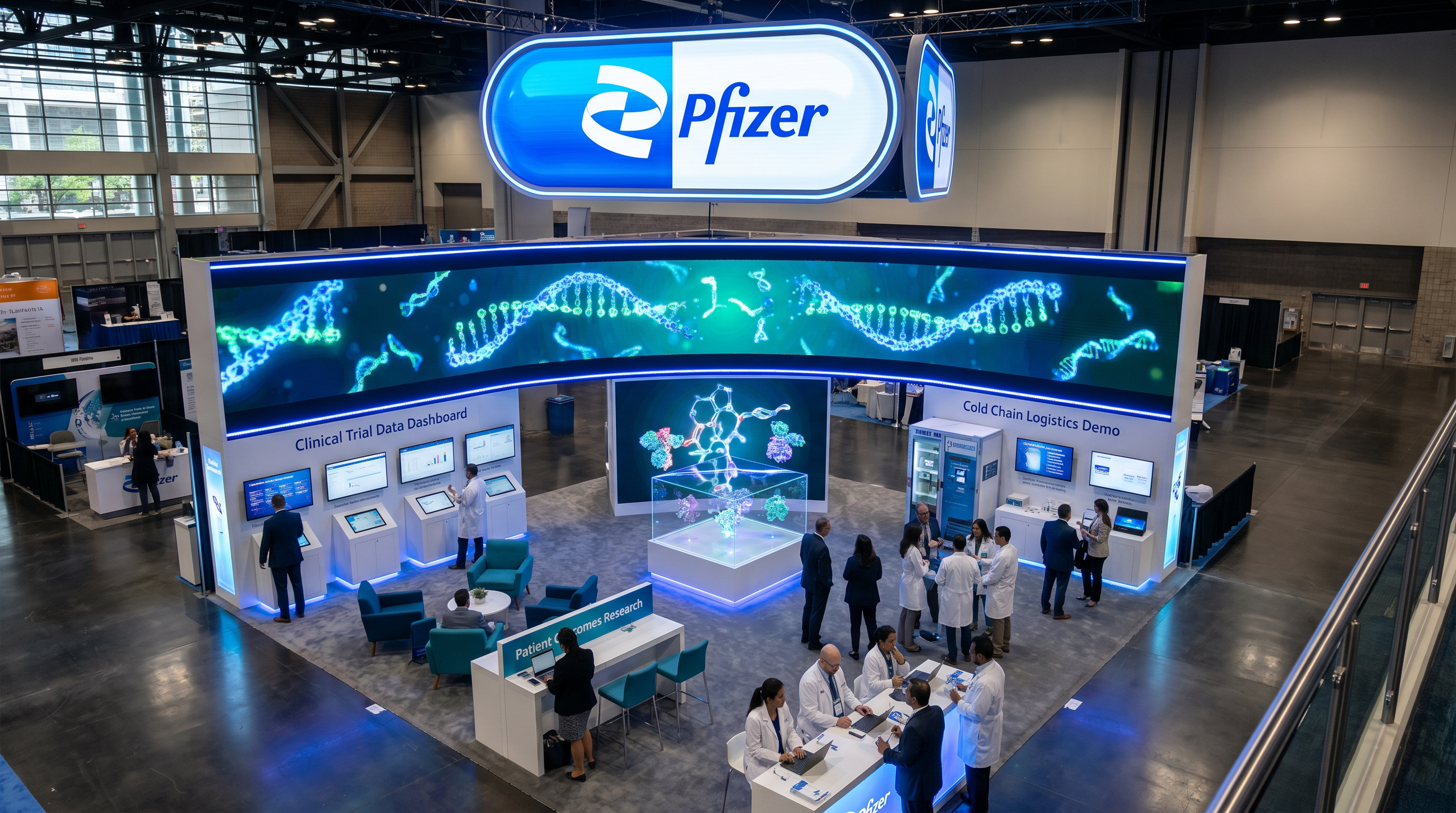AACR 30x30 LED Panel Booth – Biotech Firms - LED exhibit thumbnail
